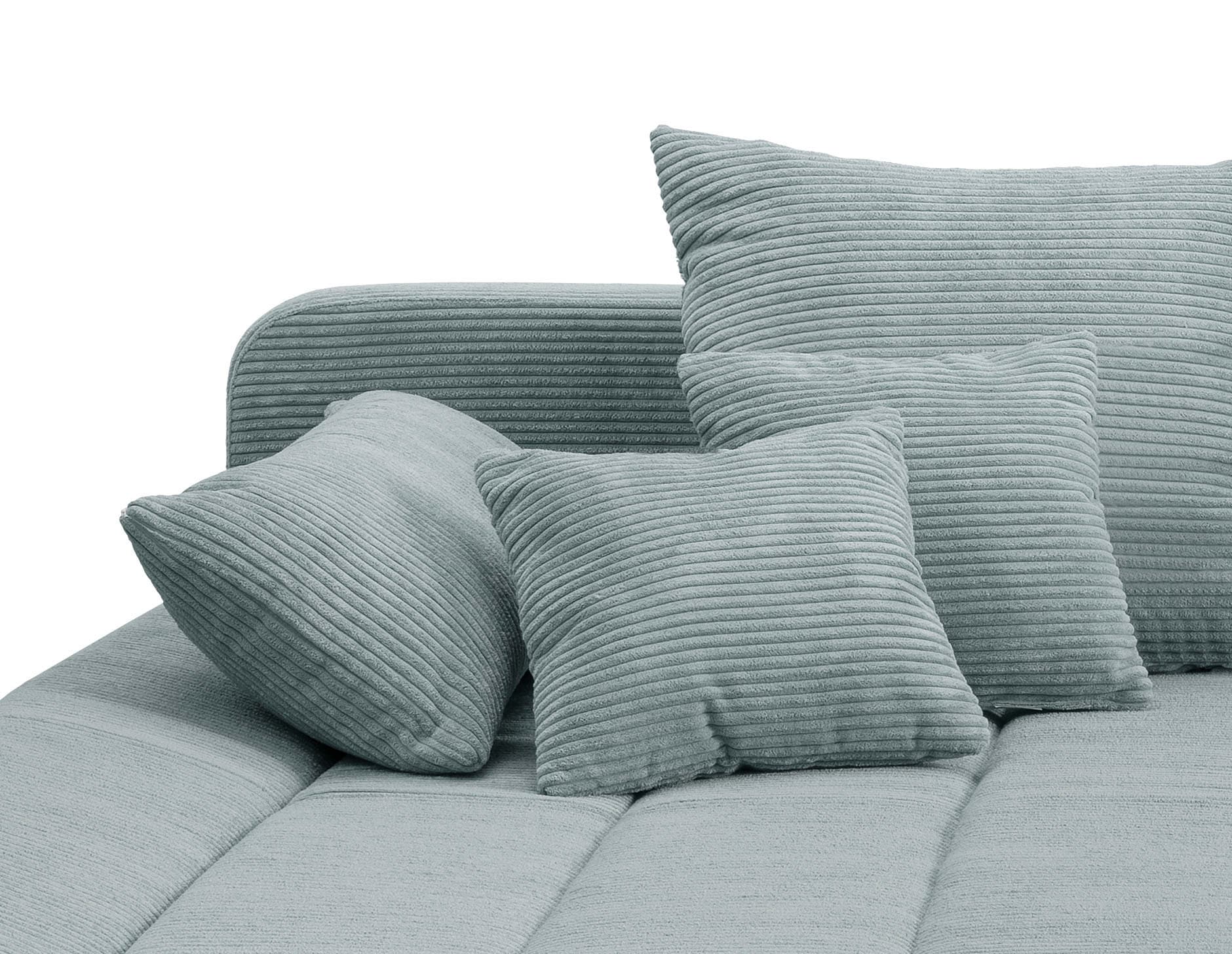 INOSIGN Ecksofa »Imola elegant und bequem, aktuelle Steppung im Sitz, L-Form«, wahlweise mit Bettfunktion