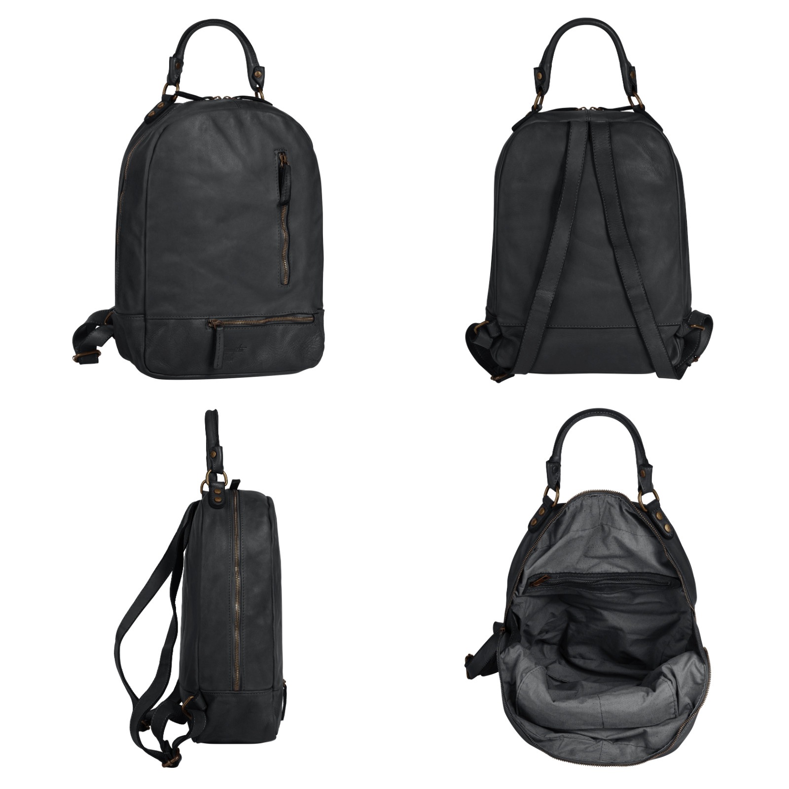 Samantha Look Cityrucksack, echt Leder, Made in Italy