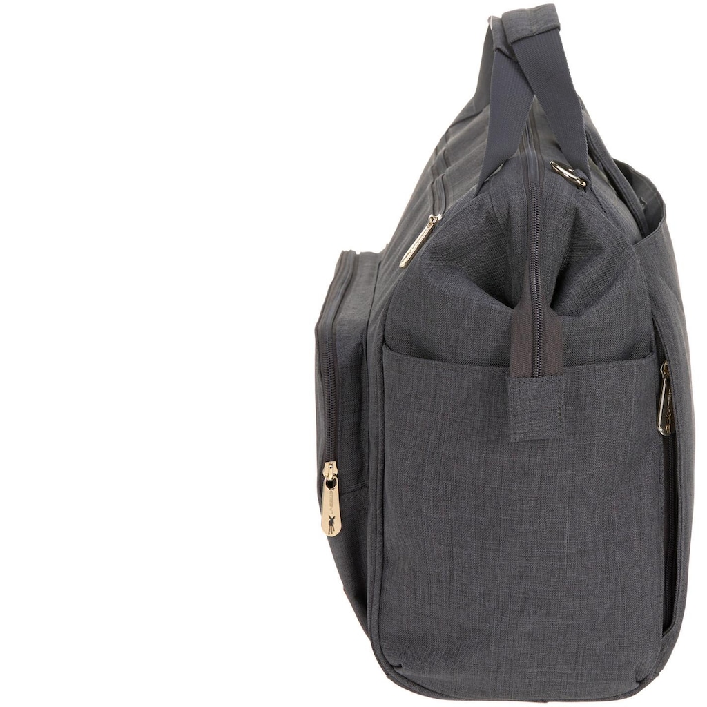 LÄSSIG Wickeltasche »Glam, Goldie Twin, Backpack Anthracite«