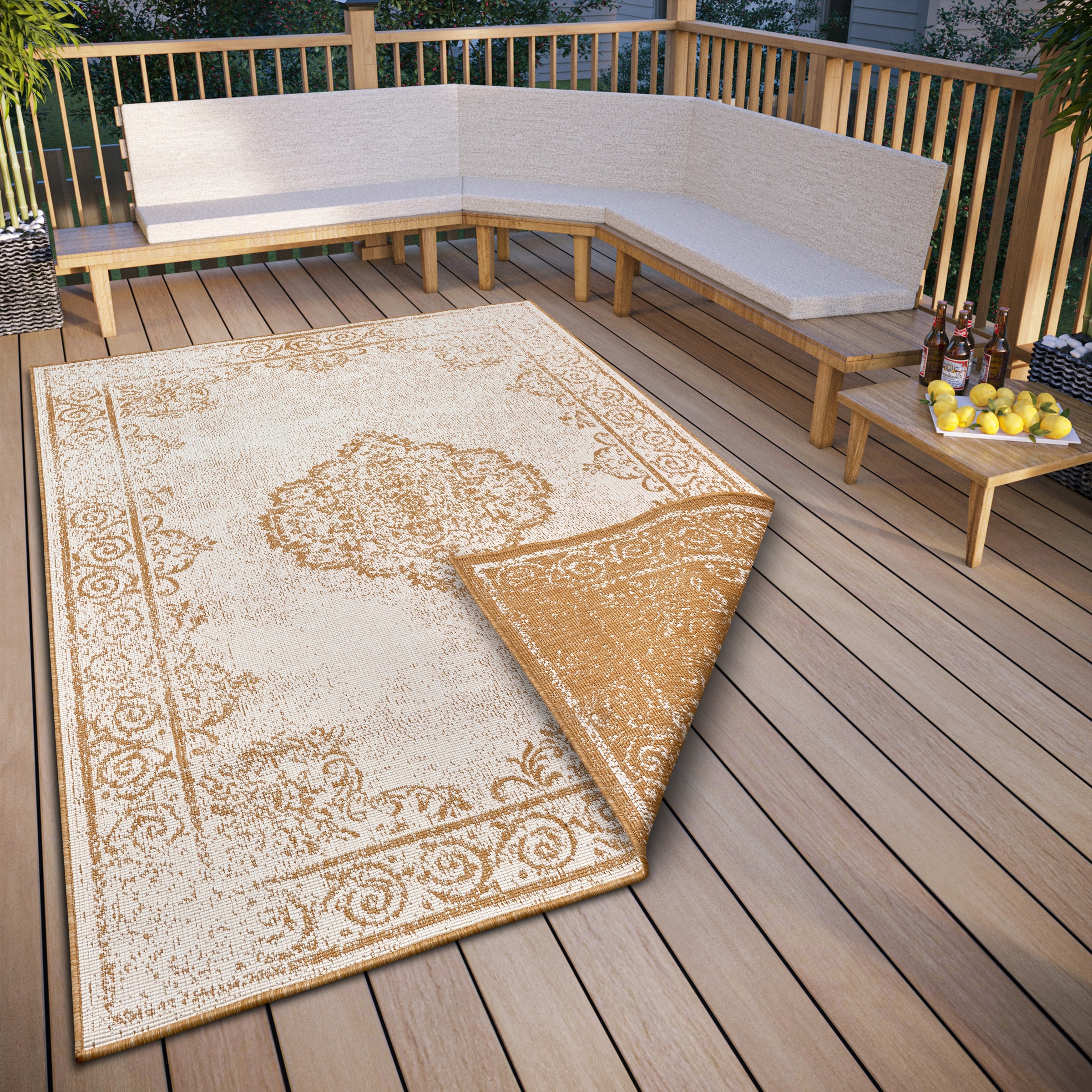 HANSE Home Teppich »CEBU Wendeteppich«, rechteckig, 5 mm Höhe, In-& Outdoor günstig online kaufen