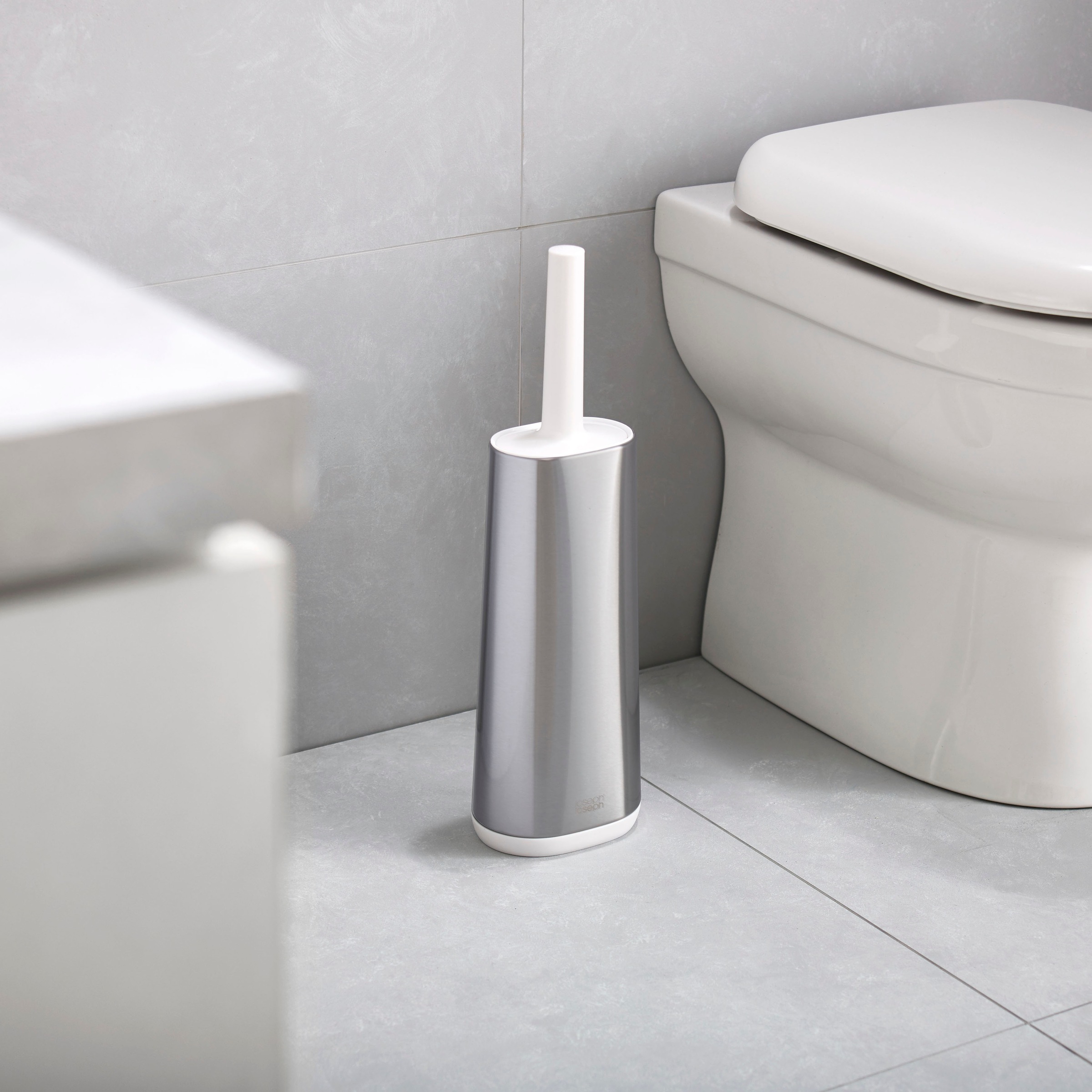 Joseph Joseph WC-Reinigungsbürste »Flex™ Plus«, Set, 2 St., aus Kunststoff-Edelstahl, mit Ständer, Tropfschutz & Antiverstopfungsdesign