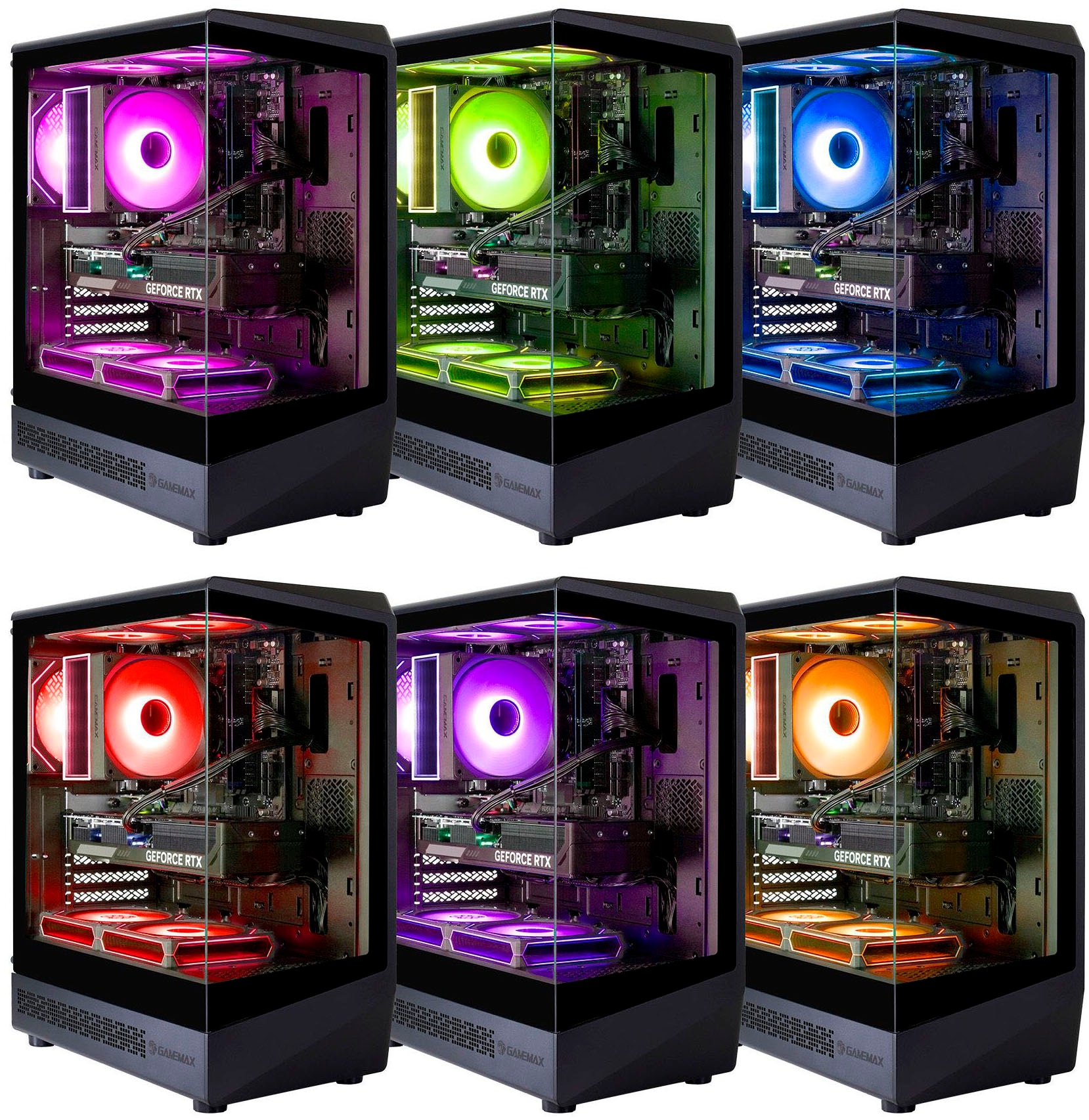 GAMEMAX Gaming-PC »VISTA COC AB 8185 AMD Ryzen 7 5700X 16GB 1TB SSD RTX 5060« Windows 11