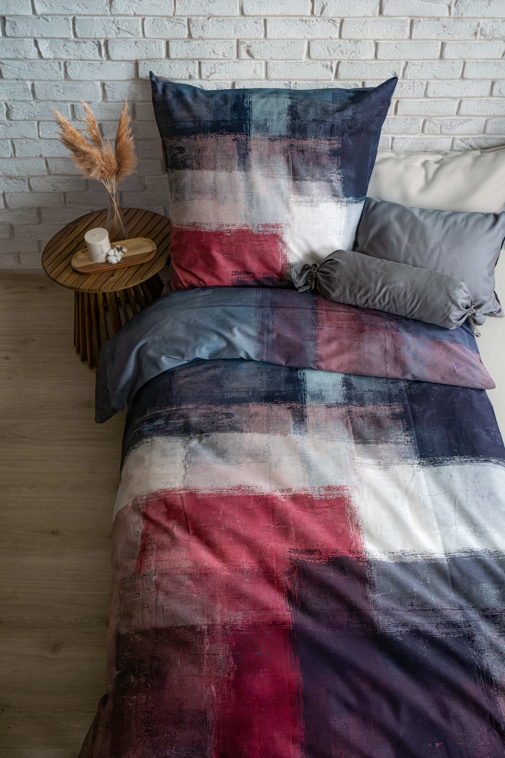 fleuresse Bettwäsche »Bed Art S« 3 Stk. tlg. Mako Satin 100% Baumwolle mit günstig online kaufen