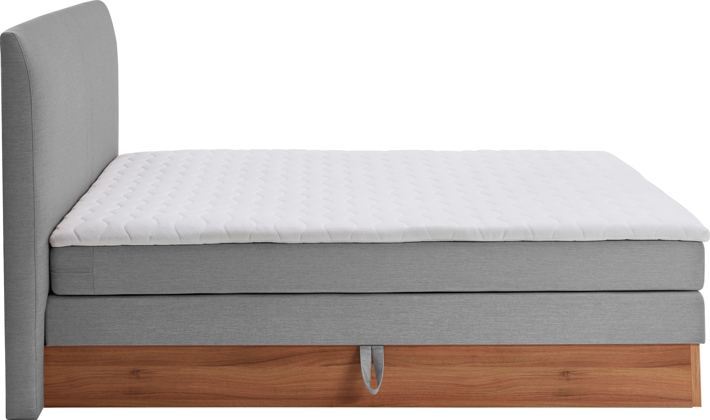 Home affaire Boxspringbett »Blomen« mit Walnuss-Dekor, mit Bettkasten, verschiedene Härtegrade, mit Topper