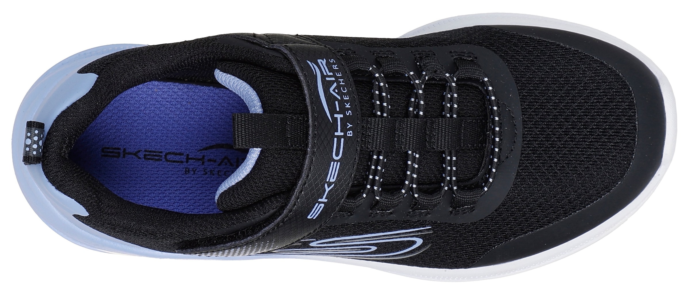 Skechers Sneaker »MICROSPEC MAX ADVANCE«, Slip-OnSneaker, Klettverschluss,S-Logo, Größenschablone zum Download