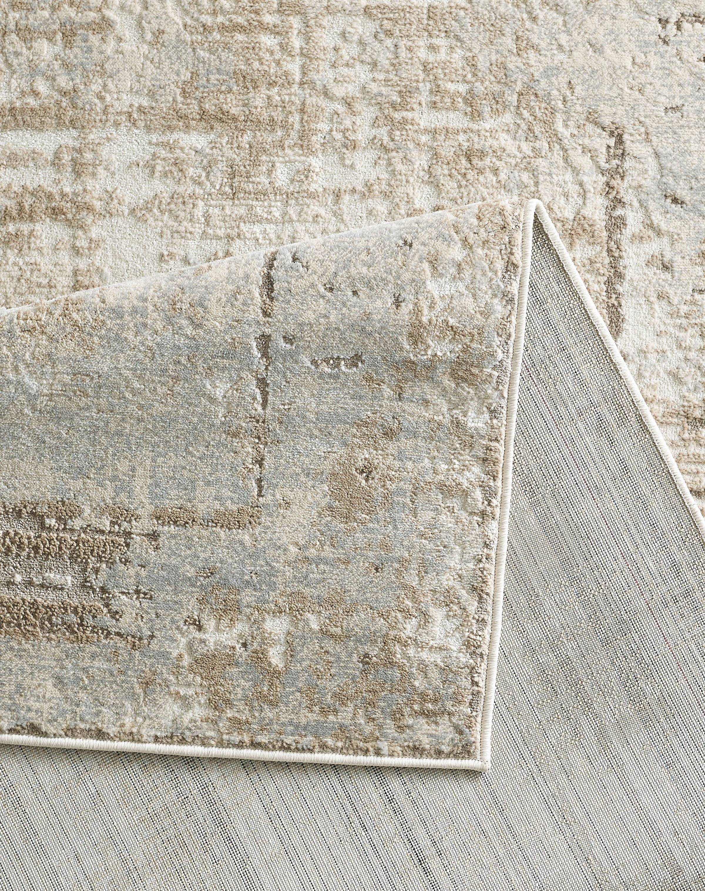 Leonique Teppich »Hamsa«, rechteckig, 9 mm Höhe, Hoch-Tief-Struktur, Schrumpf Carving-Effekt, besonders dichte Qualität, ideale Teppiche für Wohnzimmer, Schlafzimmer, Esszimmer, Ankleidezimmer