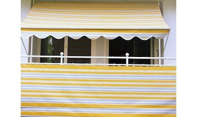 Angerer Freizeitmöbel Balkonsichtschutz, Meterware, gelb/grau, H: 75 cm kaufen