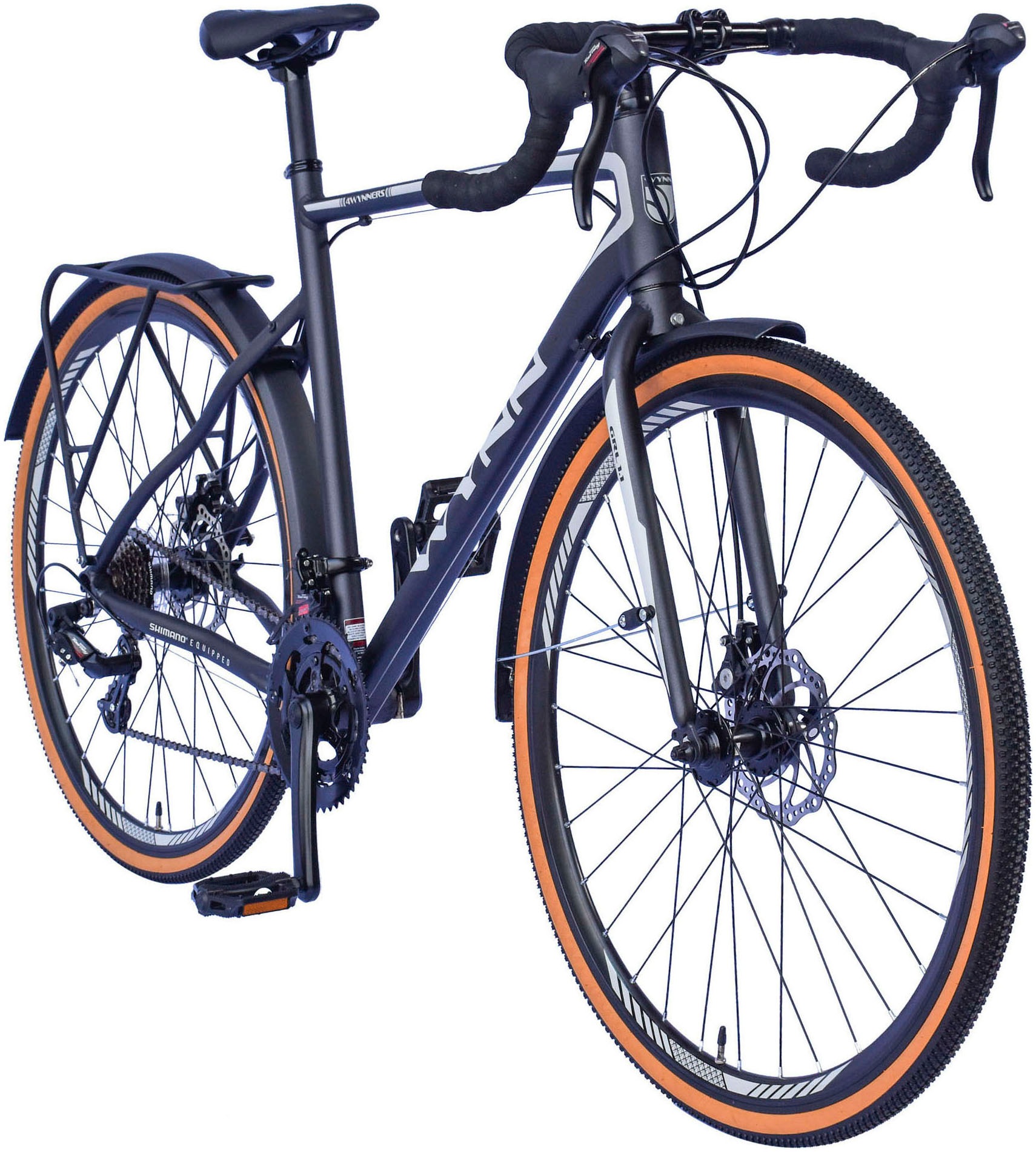 WYNN Gravelbike »GRL1.1« 14 Gang Shimano Tourney Schaltwerk Kettenschaltung