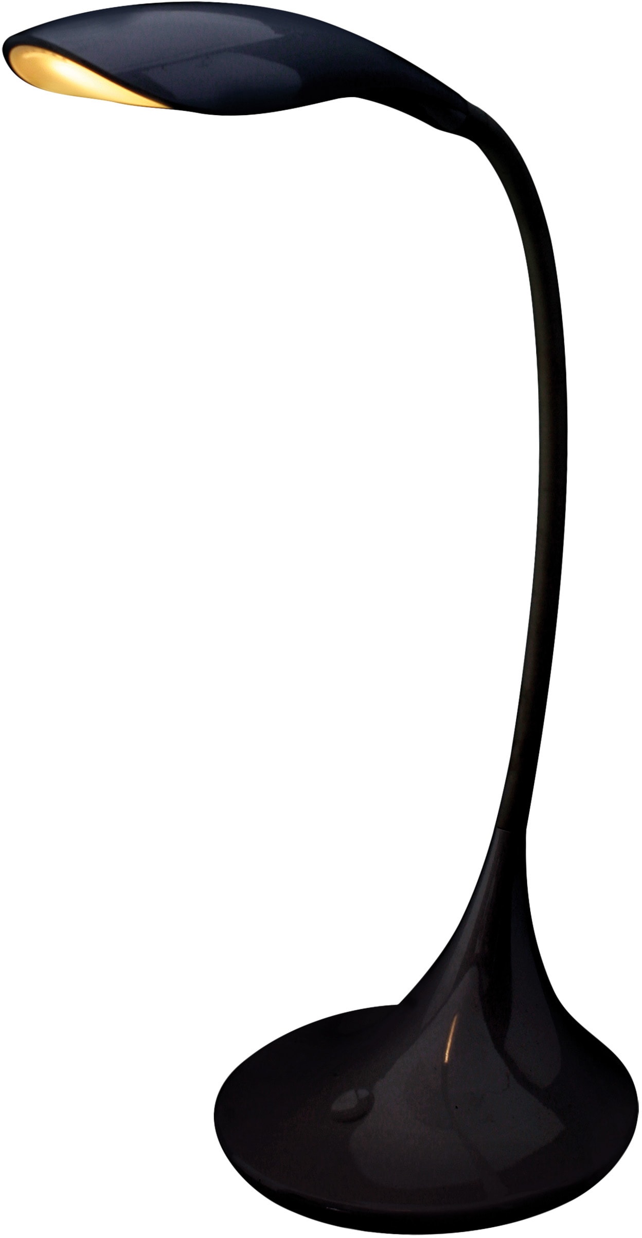 näve LED Tischleuchte »Alf«, Leuchtmittel LED-Board | LED fest integriert, Dimmbar, incl. Trafo, Toufunktion, schwarz, Höhe flexibel bis 37,5cm