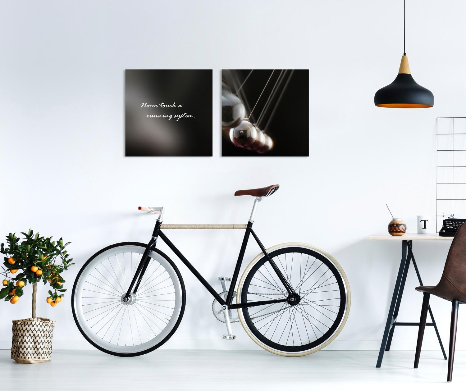 queence Leinwandbild »running system«, Motivationsbilder-Kunst-Modern-Spa-S günstig online kaufen
