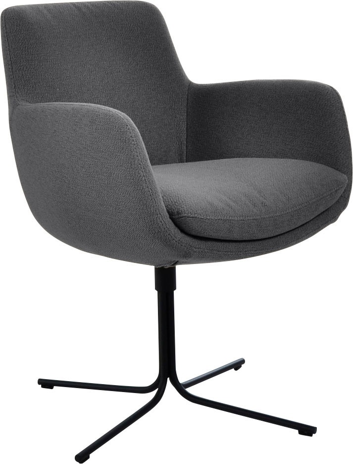 K+W Komfort & Wohnen Drehstuhl »Pego« () filigranem 4-Fuß-Gestell in schwar günstig online kaufen