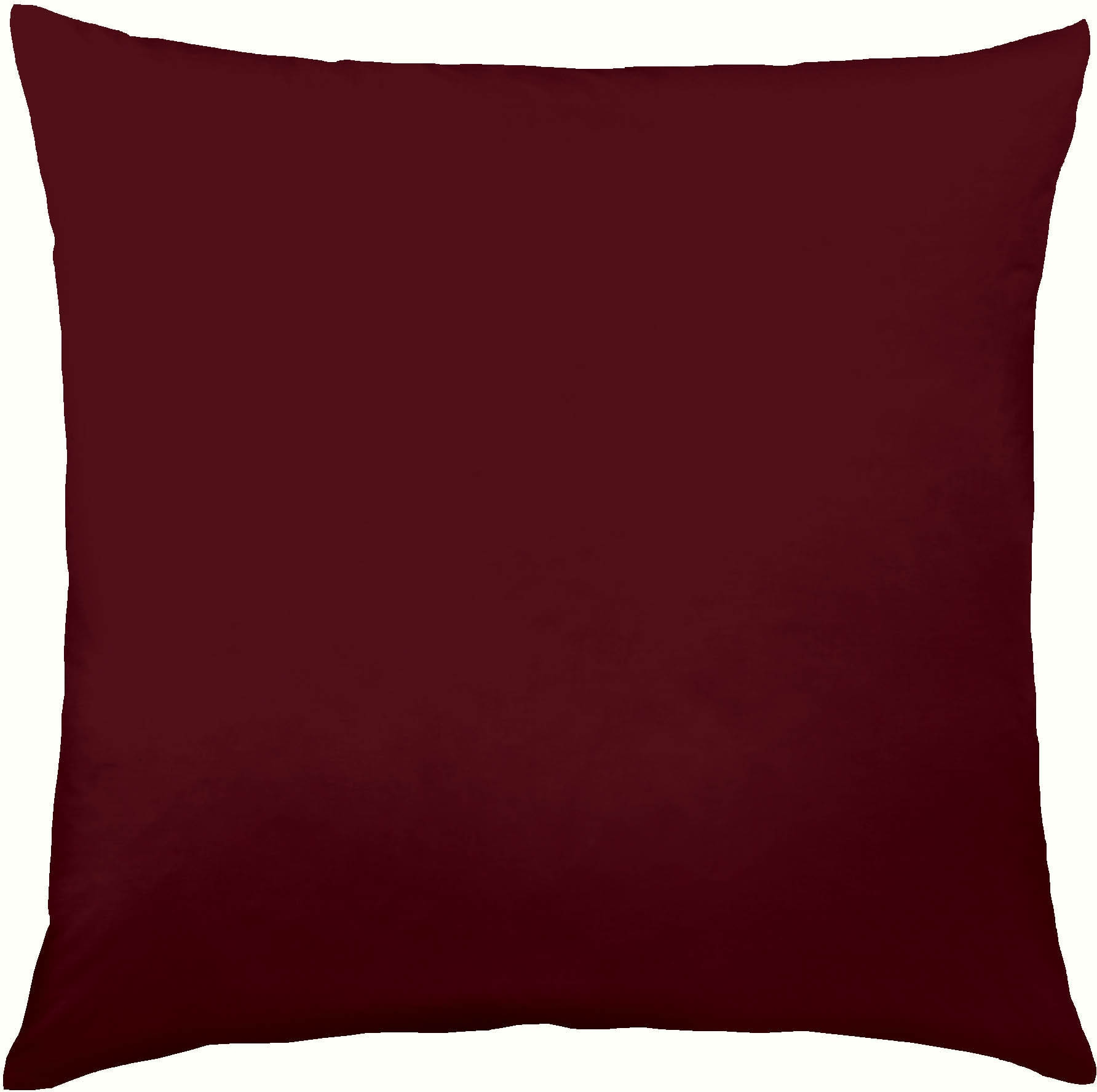 Kaeppel Kissenbezug »Uni Mako-Satin, 100% Baumwolle«, (1 St.), Kissenhülle günstig online kaufen