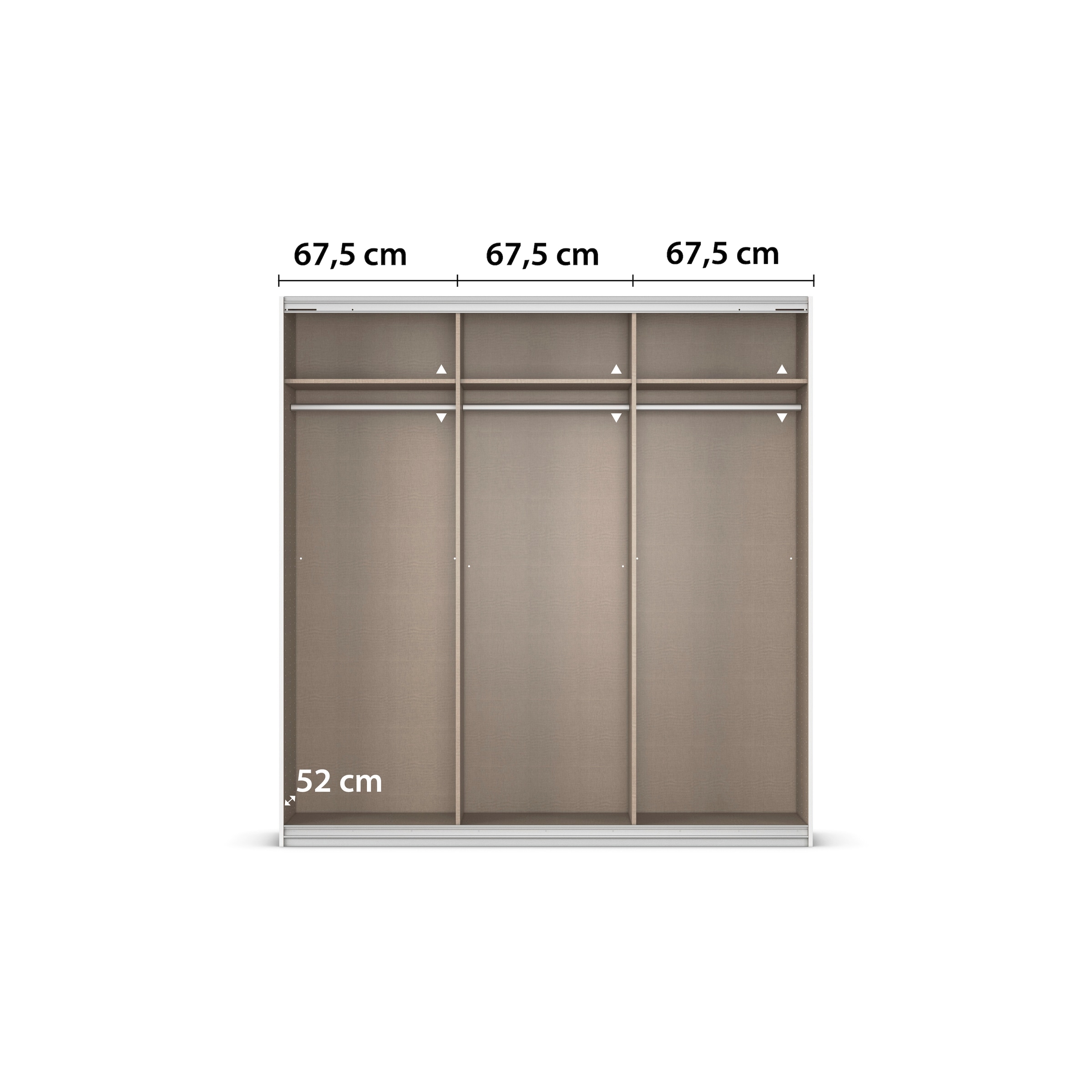 rauch Kleiderschrank »Schwebetürenschrank OTTO´s Choice Garderobe Schrank TOP ANGEBOT Avola«, (in 3 verschiedenen Ausstattungen BASIC/CLASSIC/PREMIUM inkl. Spiegel), mit eleganten Zierleisten in Chrom, Schwarz oder Weiß MADE IN GERMANY