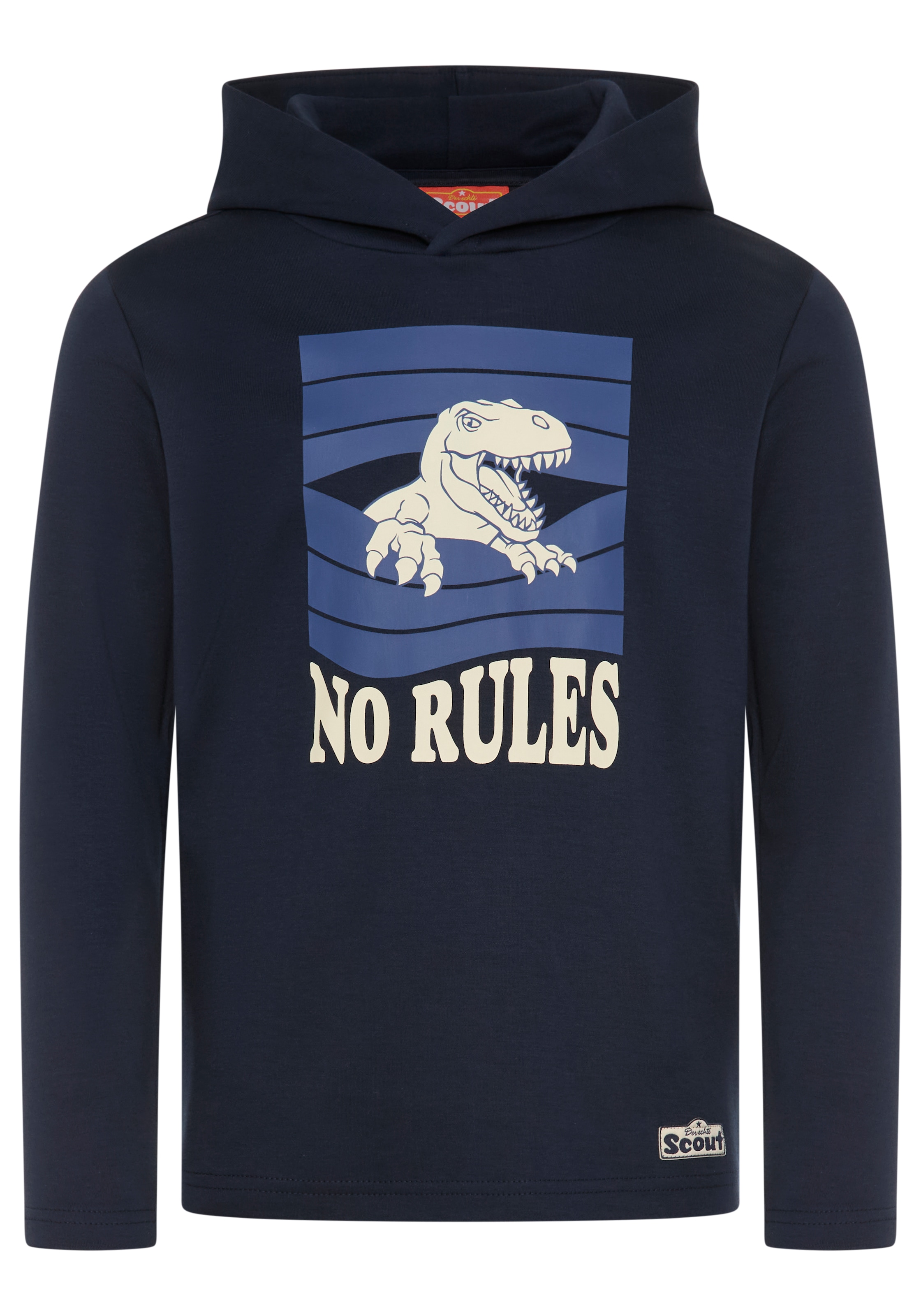 Scout Kapuzenshirt »Kapuzenshirt mit coolem Dino-Druck - NEU von SCOUT« Langarm, modischer Stil