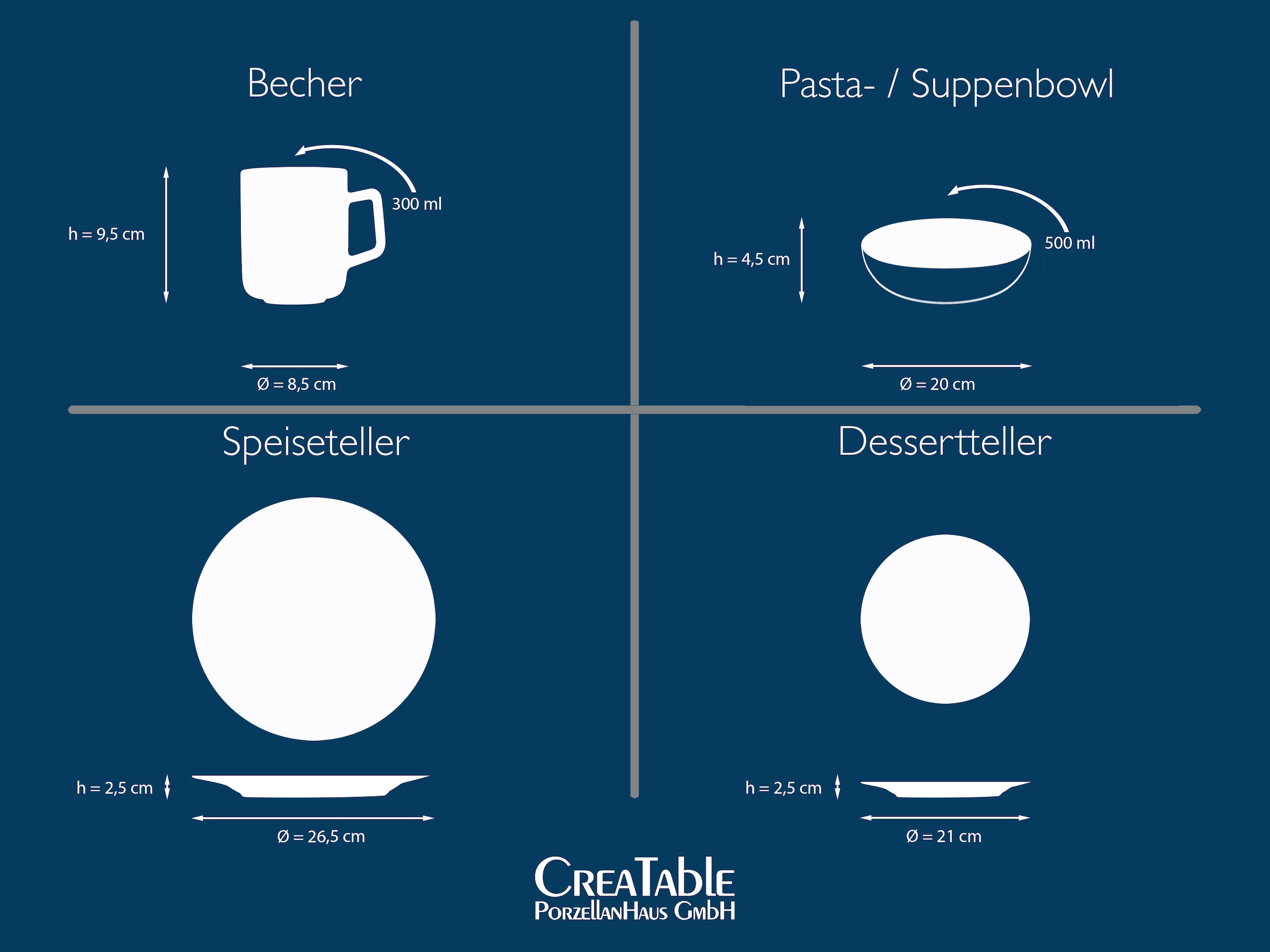 CreaTable Kombiservice »Geschirr-Set Damask«, (Set, 16 tlg., Kaffeeservice und Tafelservice im Set, für 4 Personen), Service, oppulentes Rankenornament, 16 Teile, für 4 Personen