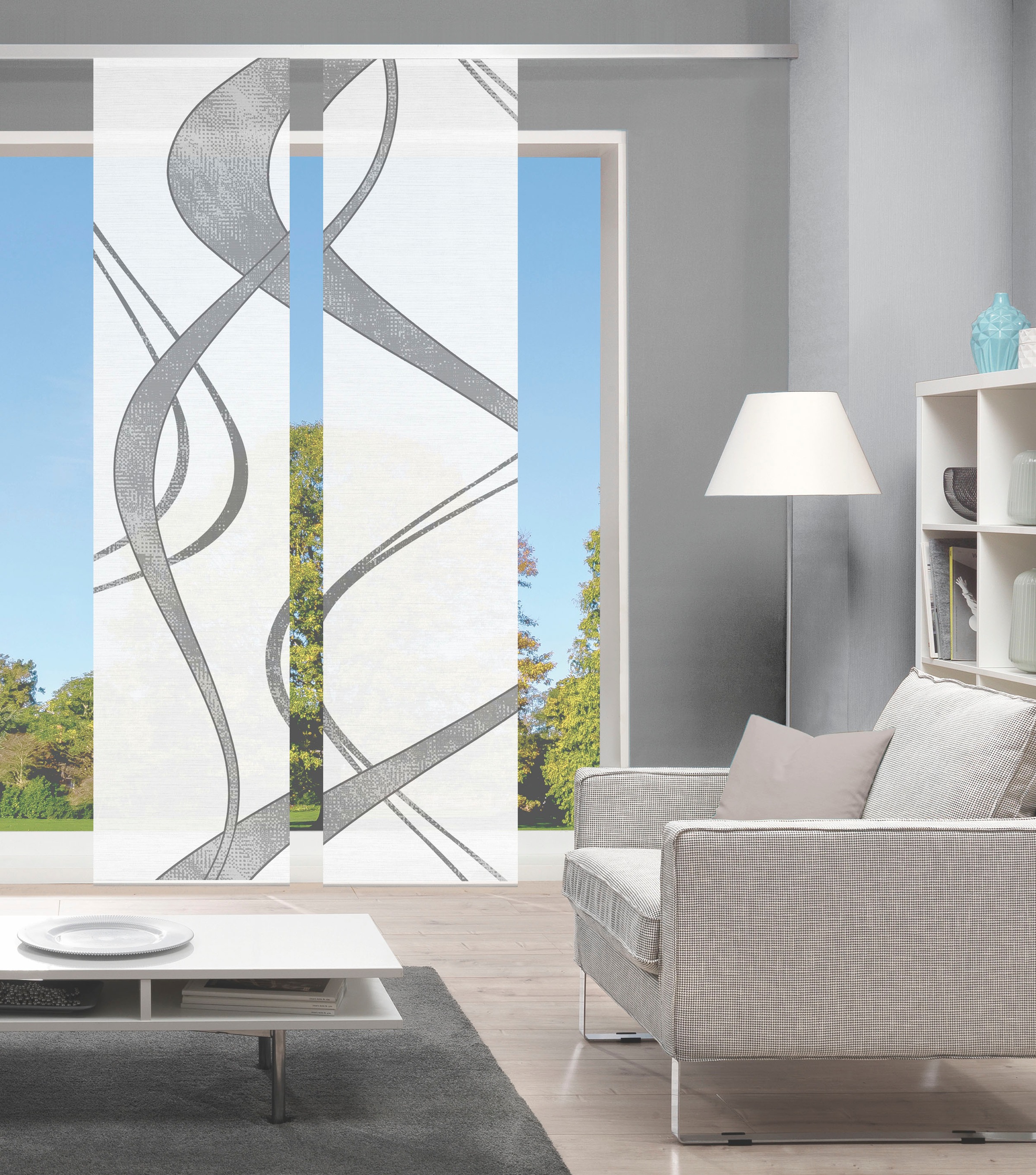 Vision S Schiebegardine »TIBANO 2er SET« Paneelwagen 2 Stk. tlg. Bambus-Opt günstig online kaufen