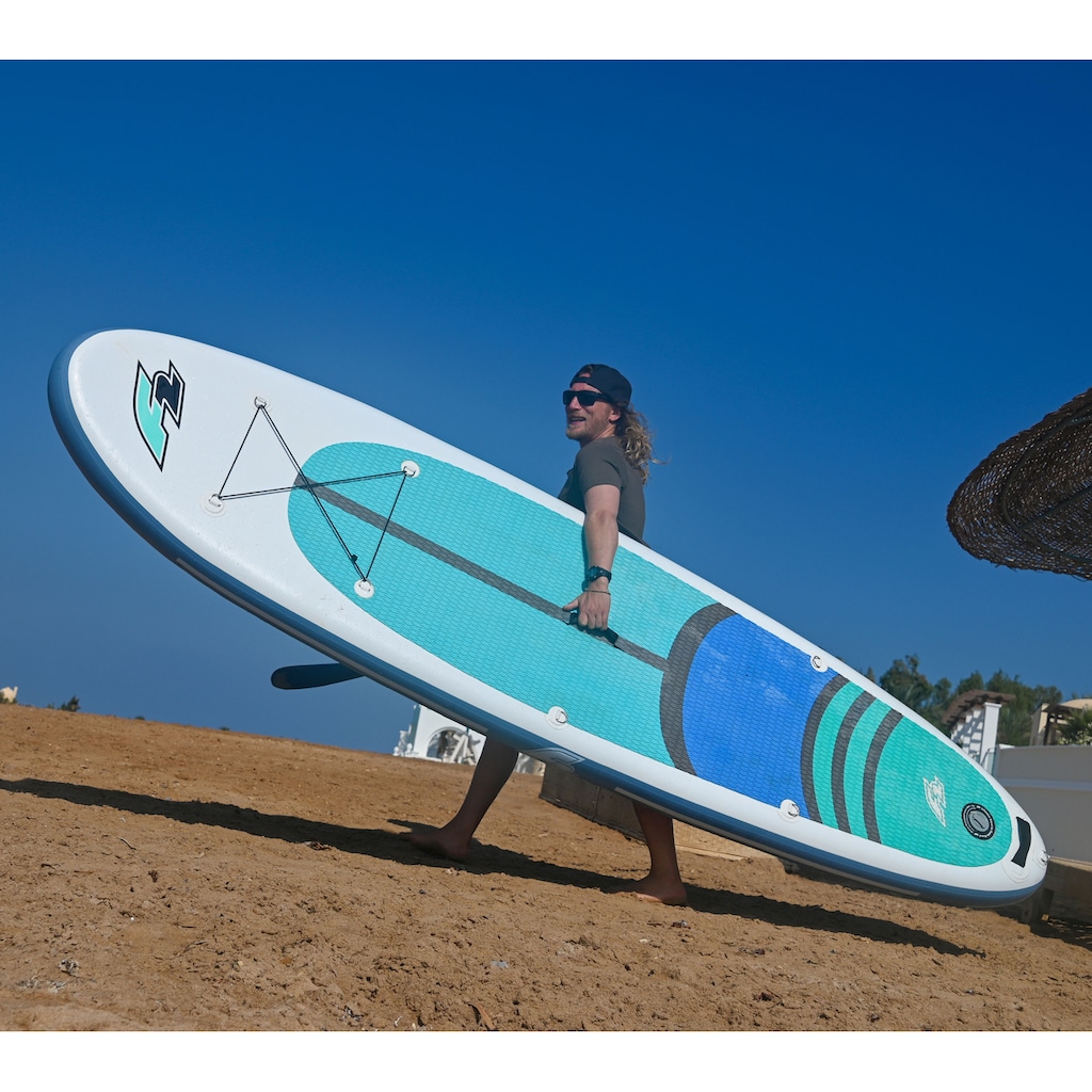 F2 Inflatable SUP-Board »F2 Cross«, (Set, 5 tlg., mit Paddel, Pumpe und Transportrucksack)