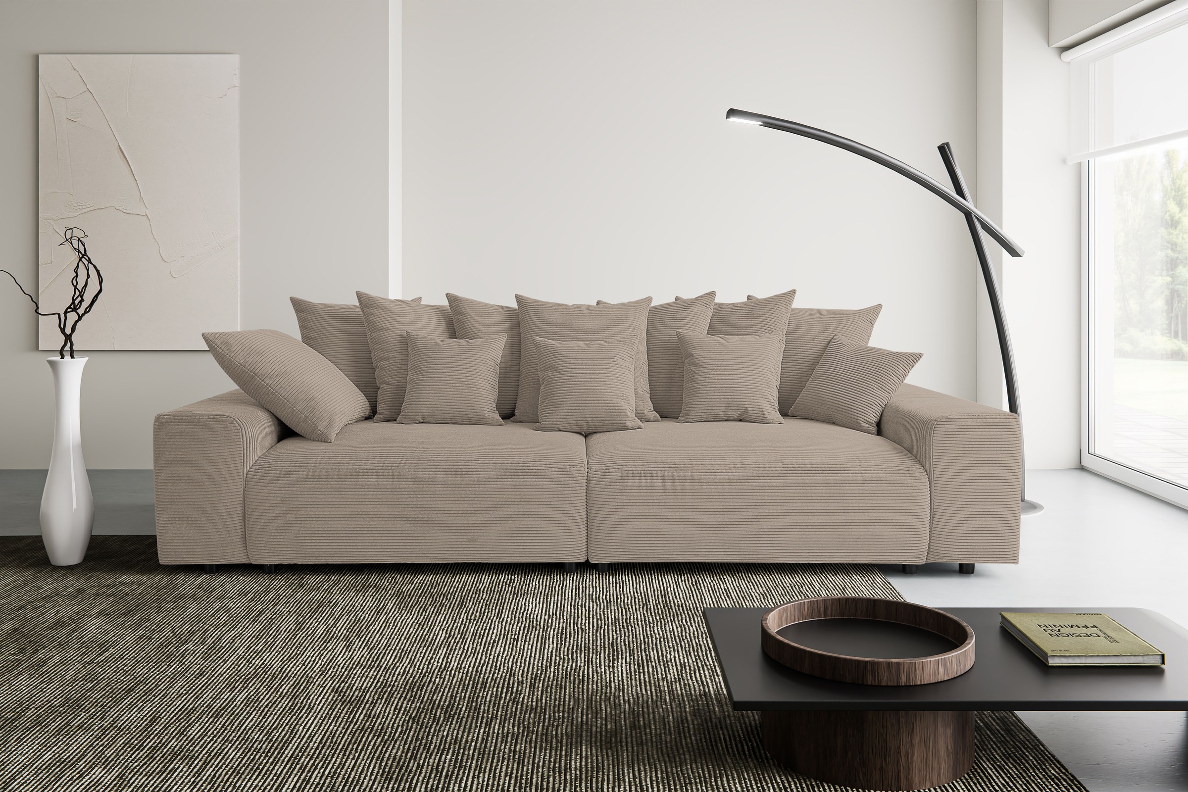 WERK2 Big-Sofa "Maxi B, Mega Sofa mit viel Platz, Breite 290 cm, pflegeleic günstig online kaufen