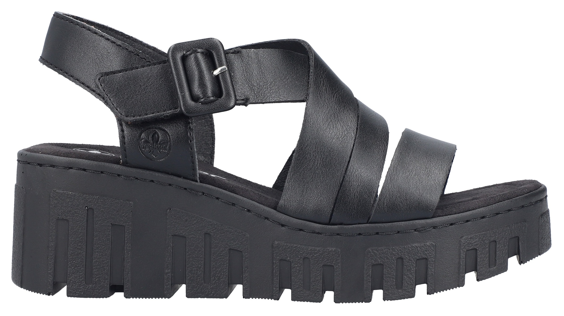 Rieker Plateausandaletten  Sommerschuh, Keilsandalette mit Klettverschluss