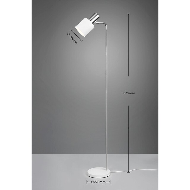 TRIO Leuchten Stehlampe »Adam«, 1 flammig-flammig, Stehleuchte 153cm, exkl  1xE27 max 10W, Kippschalter am Metallschirm online kaufen