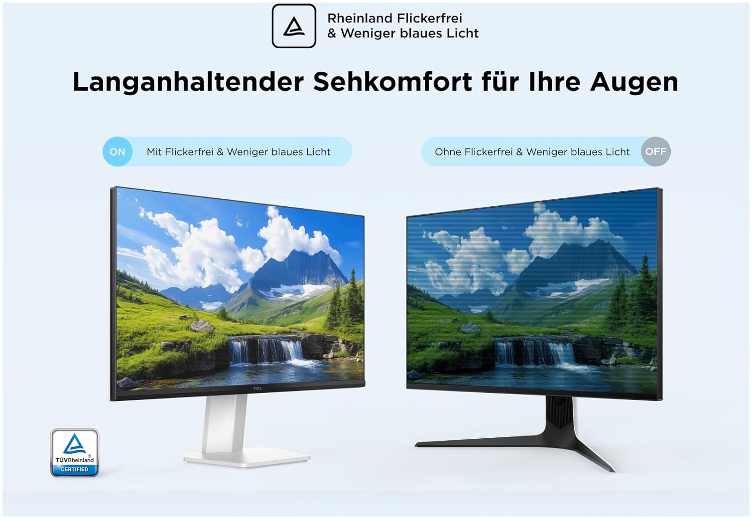 TCL LED-Monitor »24G54XD« 61 cm/24 ″  1920 x 1080 px Full HD 5 Reaktionszeit 100 Hz