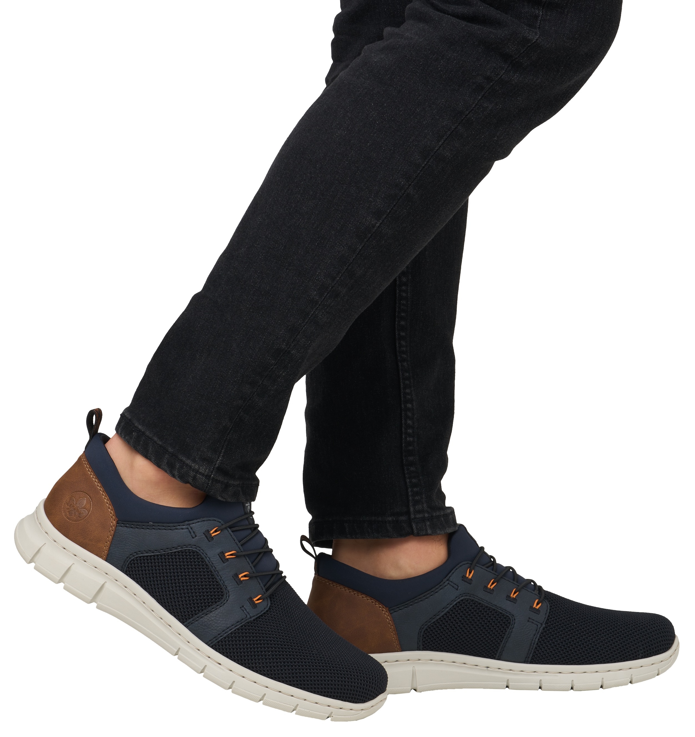 Rieker Slip-On Sneaker, Schlupfschuh, Halbschuh, Freizeitschuh mit Gummizug, zum Schlupfen