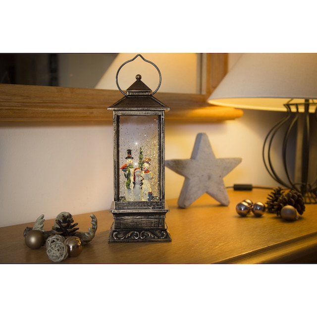 KONSTSMIDE LED Laterne »Weihnachtsdeko«, 1 flammig-flammig, LED  Schneelaterne mit Schneemännern auf Rechnung kaufen
