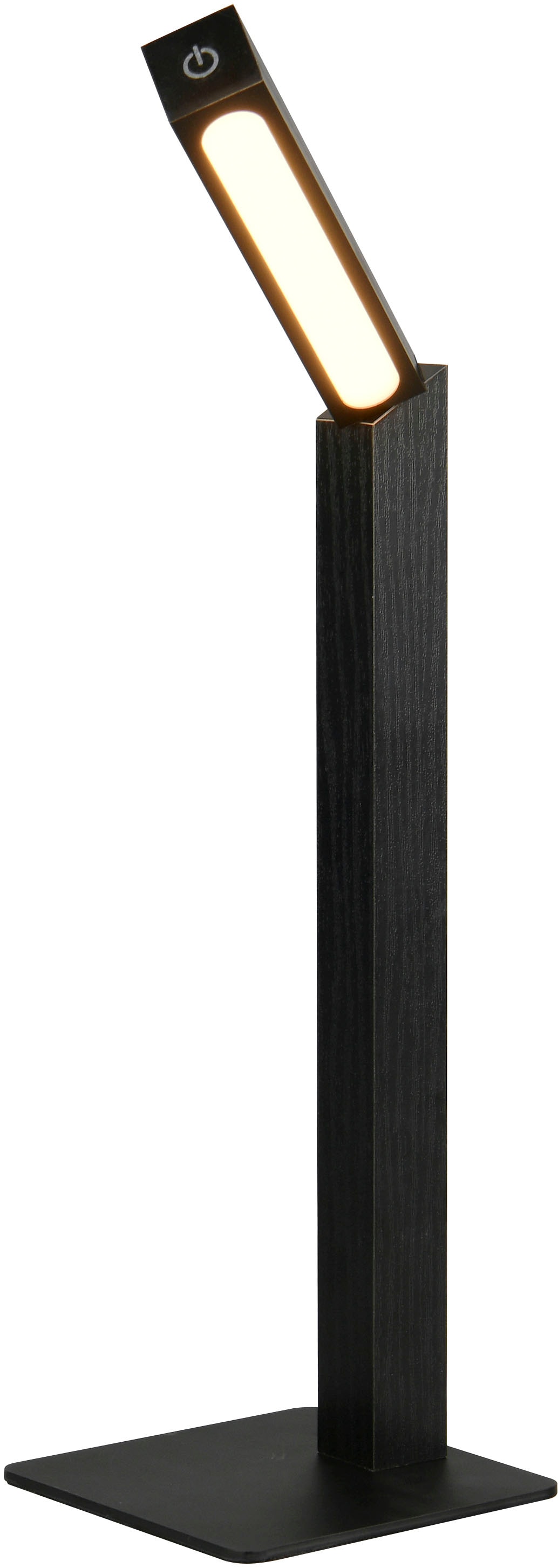 REALITY Leuchten LED Tischleuchte »SKIP, magnetische Touch-Tischlampe aus Holz, Leuchtenkopf abnehmbar«, 1 flammig, Leuchtmittel LED-Board | LED fest integriert, On/Off Touch und Dimmschalter, USB-Ladeanschluss, Akku-Laufzeit 3h