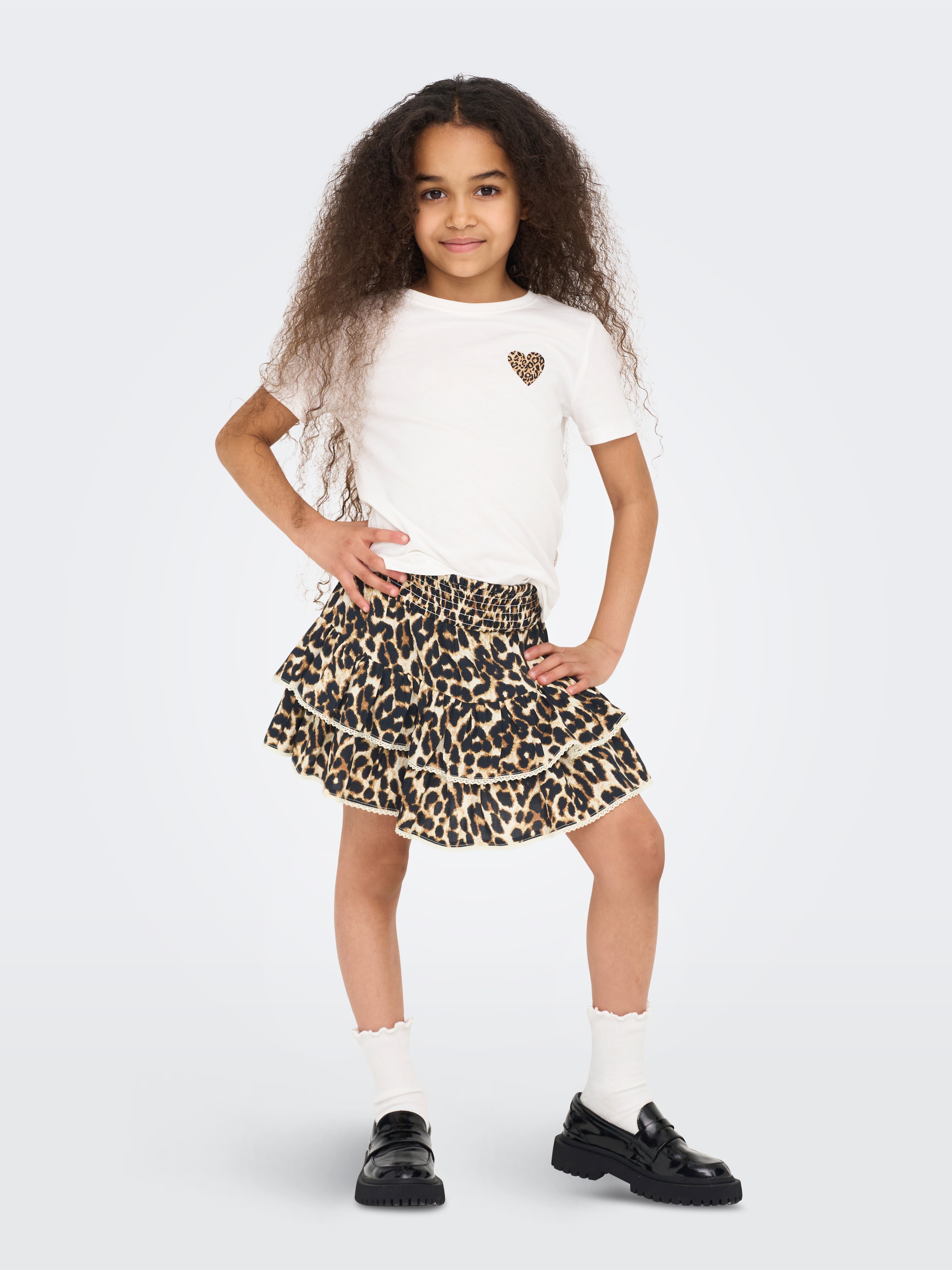 KIDS ONLY Sommerrock »KOGGLOW LIFE TAPED EDGE SKORT AOP WVN« 1 Stk. tlg. mit tollen Volants mit dezenter Spitzenkante