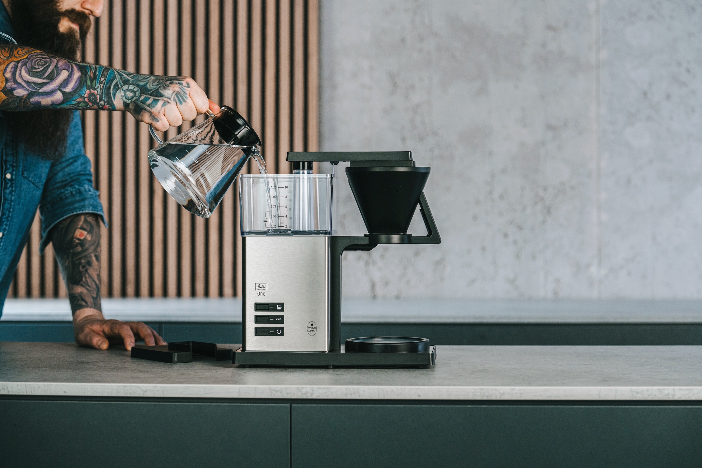 Melitta Filterkaffeemaschine »One® Stainless Steel 1031-01« 1,25 l Kaffeekanne 1x4