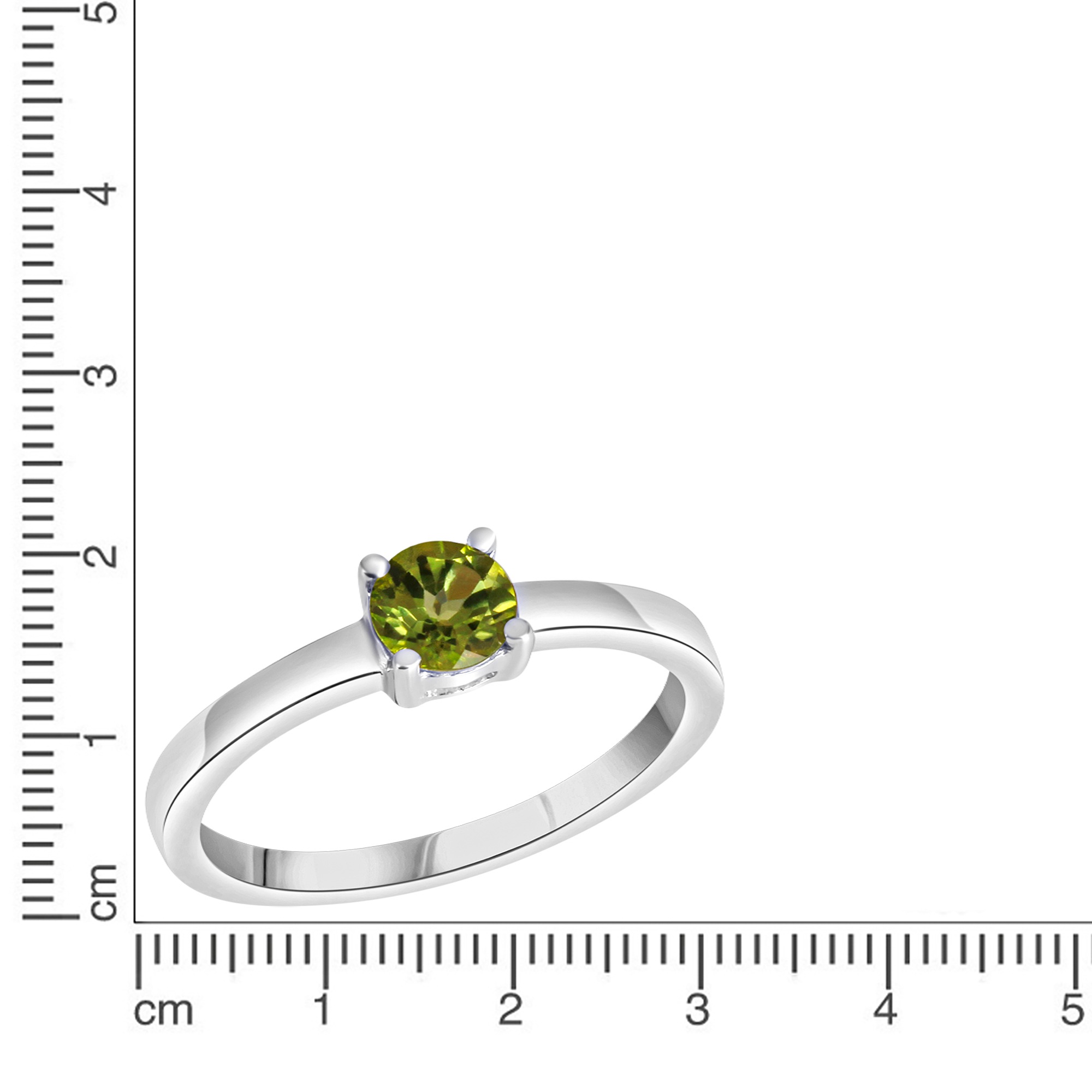 Vivance Fingerring »925-Sterling Silber rhodiniert Peridot«