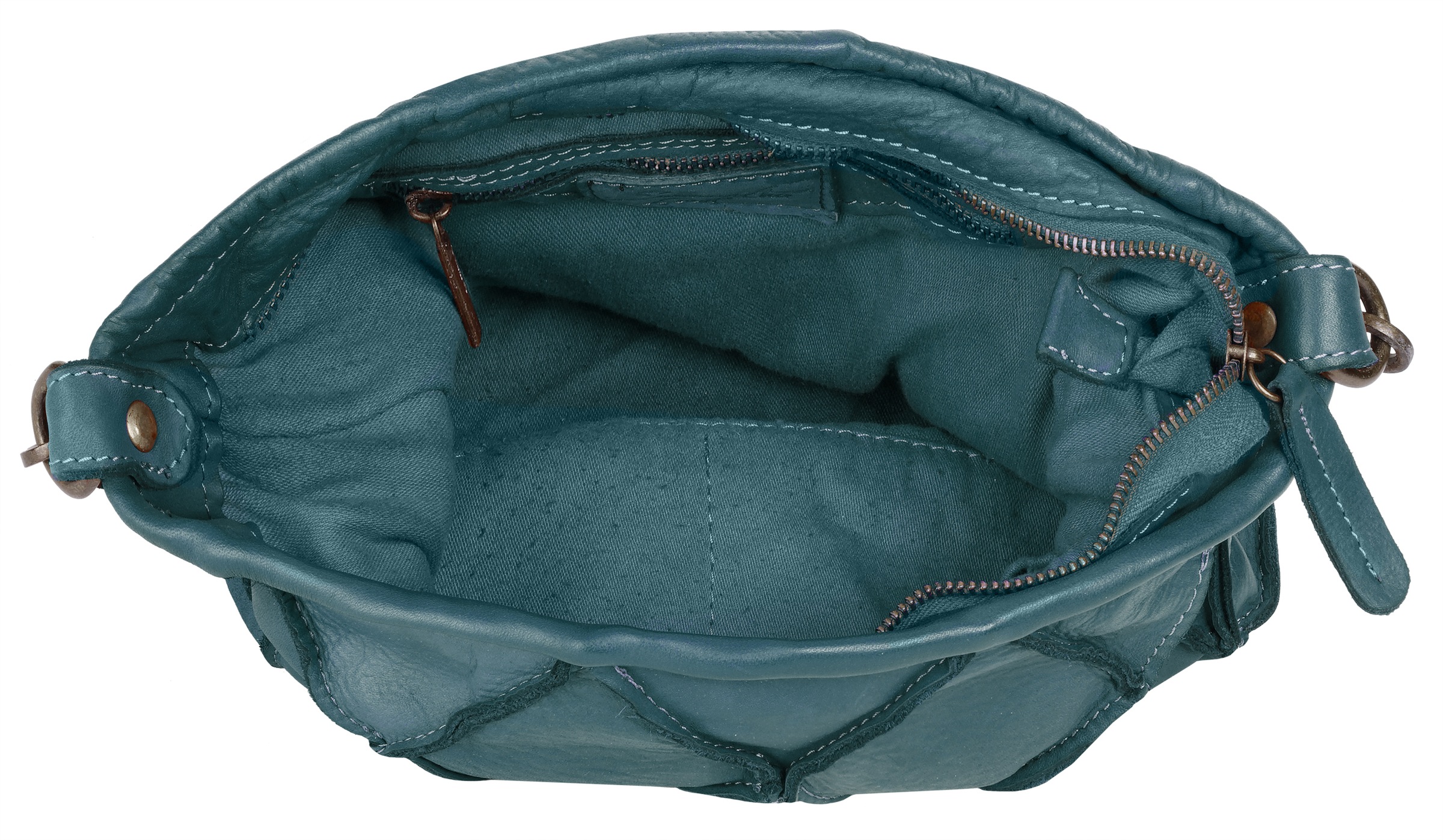 Samantha Look Henkeltasche, echt Leder, Made in Italy