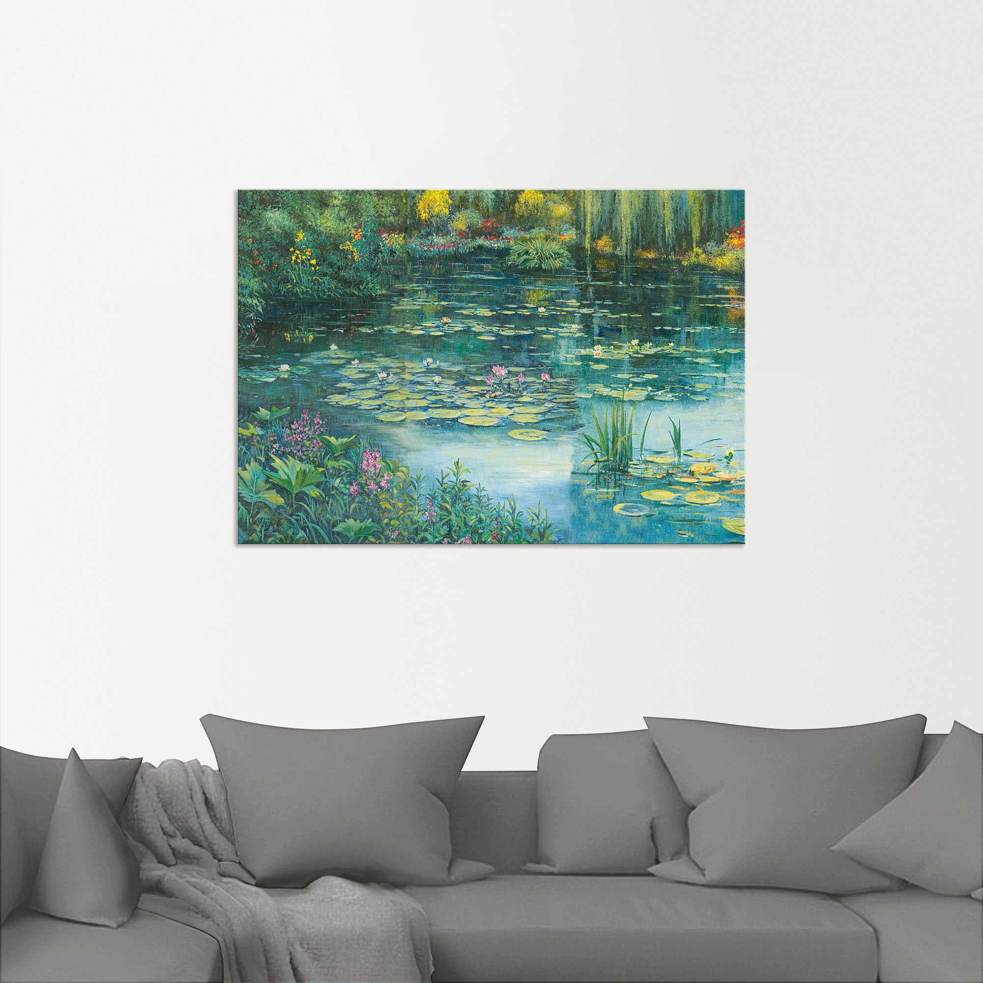 Artland Wandbild »Teichlandschaft I«, Gewässer, (1 St.), als Alubild, Outdoorbild, Leinwandbild, Poster in verschied. Größen