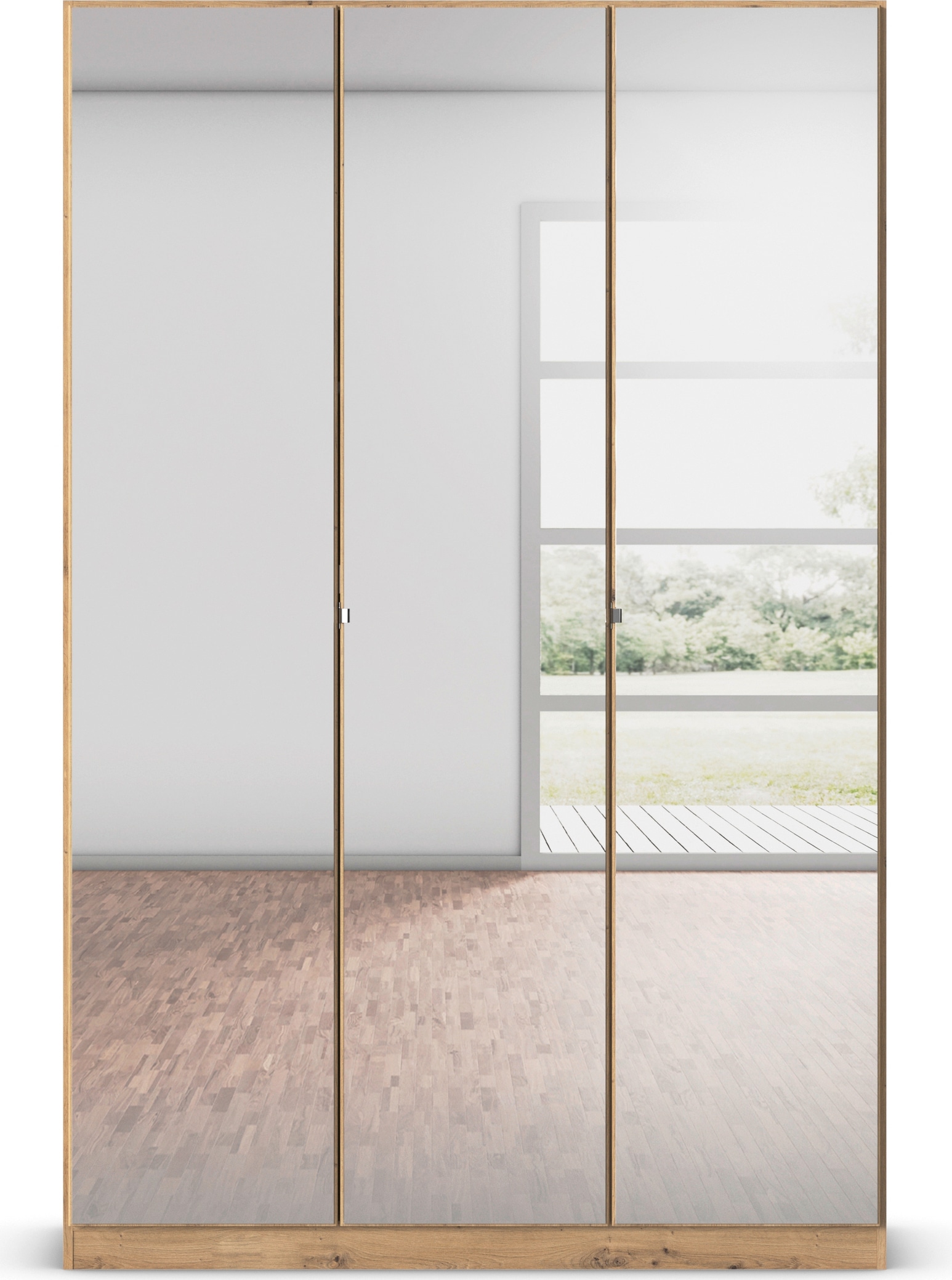 rauch Drehtürenschrank »Reflect«, mit Spiegelfront, inkl. praktischer Inneneinteilung