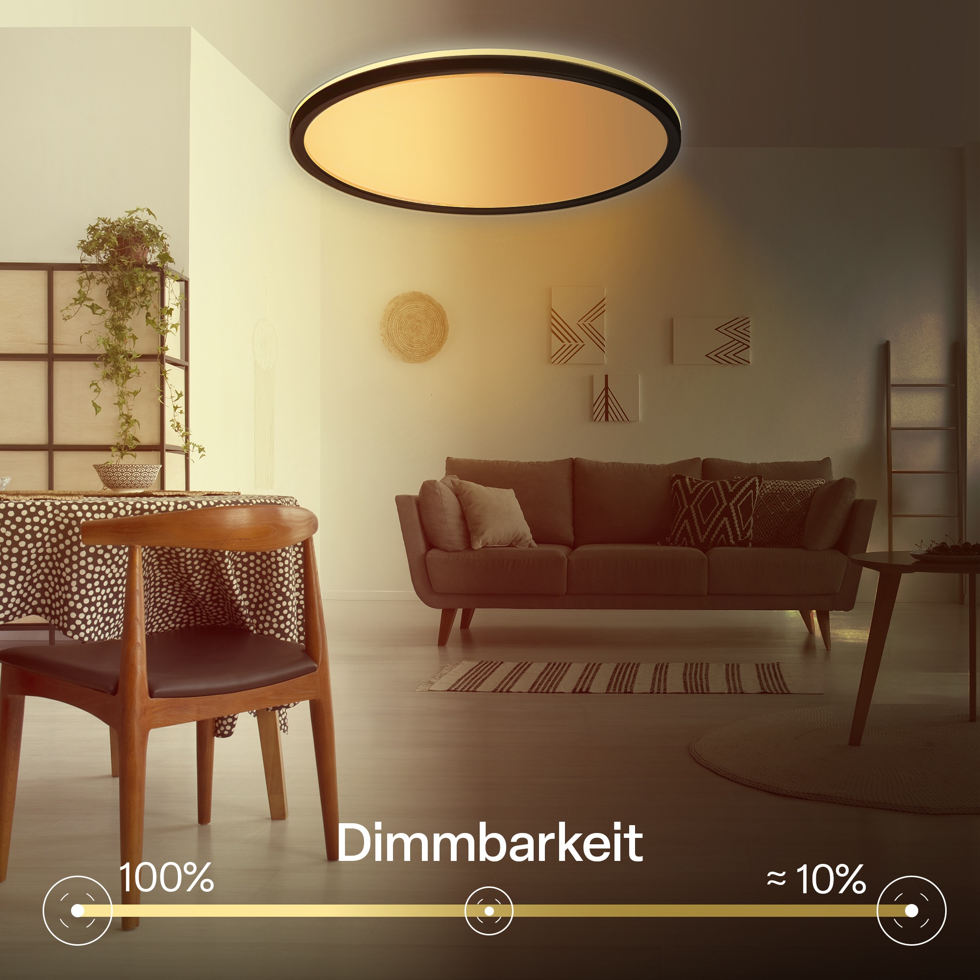 B.K.Licht LED Panel »SHALLOW« LED-Board 1 Stk. warmweiß - kaltweiß 42x3 cm, Badlampe, Badezimmer, Küche, Wohnzimmer