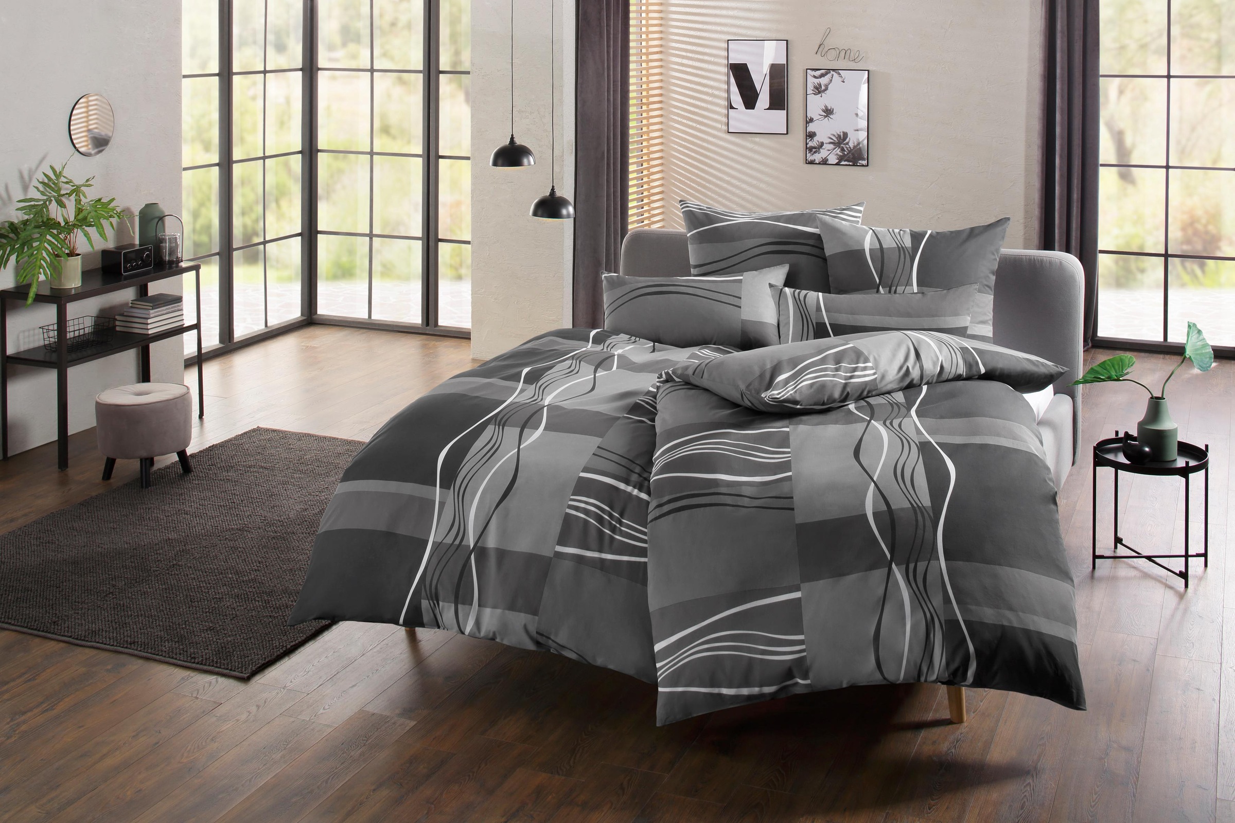 my home Bettwäsche Kelian, Linon, 2 günstig online kaufen