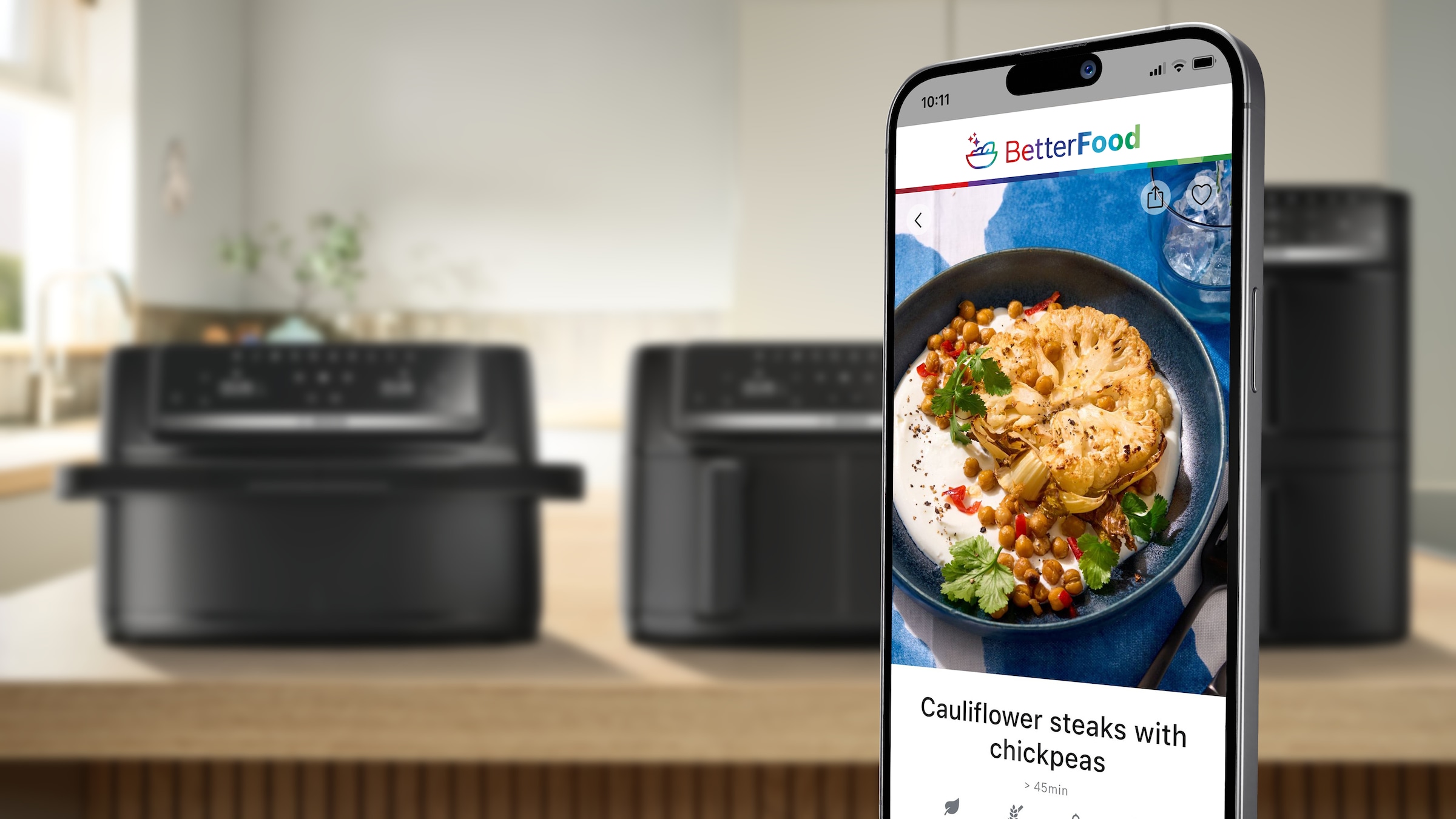 BOSCH Heißluftfritteuse »Airfryer MAFD440B0, 2* 4,5L Kammer, spülmaschinengeeignet, schwarz« 2500 W PFAs frei, einfache Reinigung, 6 voreingestellte Programme