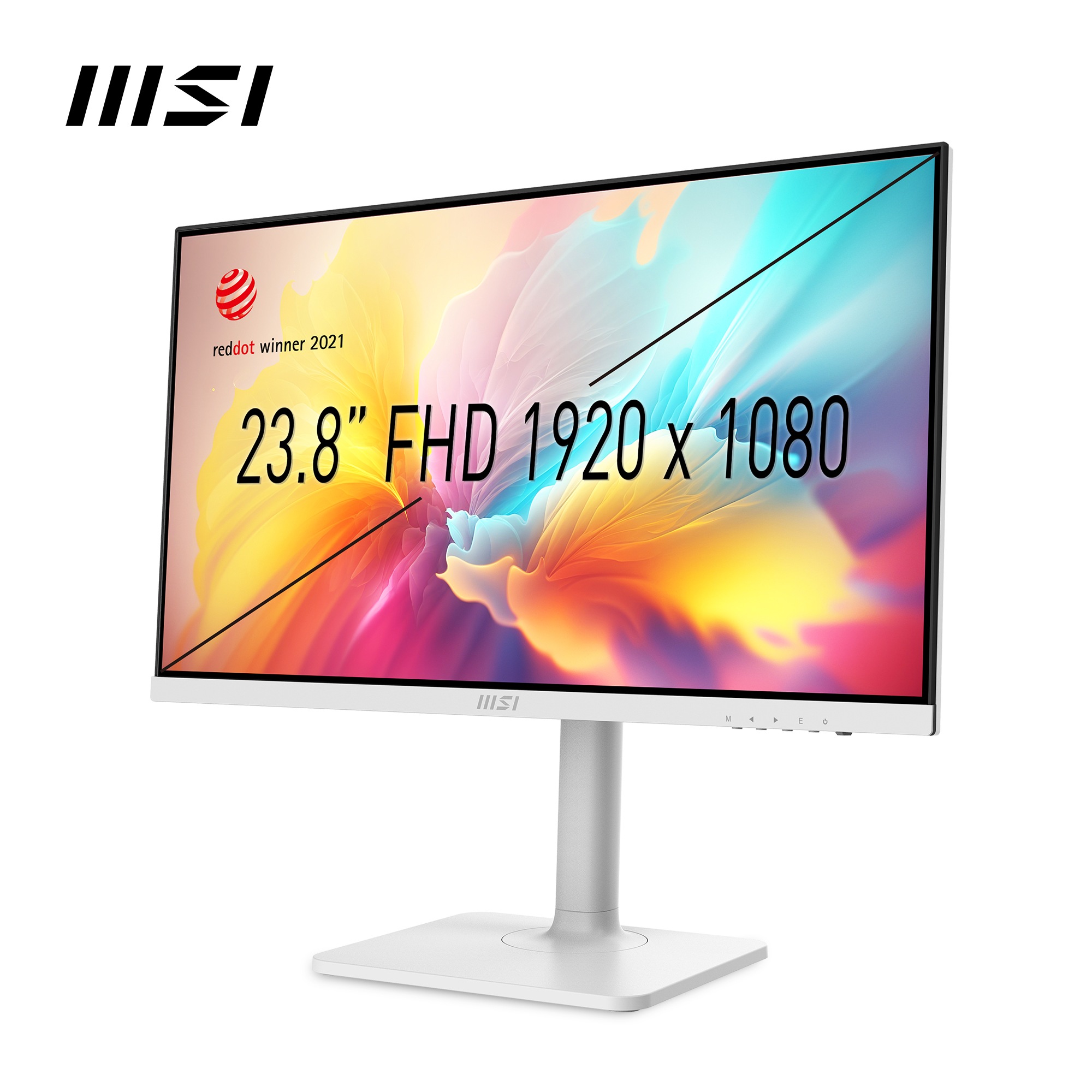 MSI LED-Monitor »Modern MD2412PW«, 60 cm/24 Zoll, 1920 x 1080 px, Full HD, 1 ms Reaktionszeit, 100 Hz, höhenverstellbar, 3 Jahre Herstellergarantie, USB-C