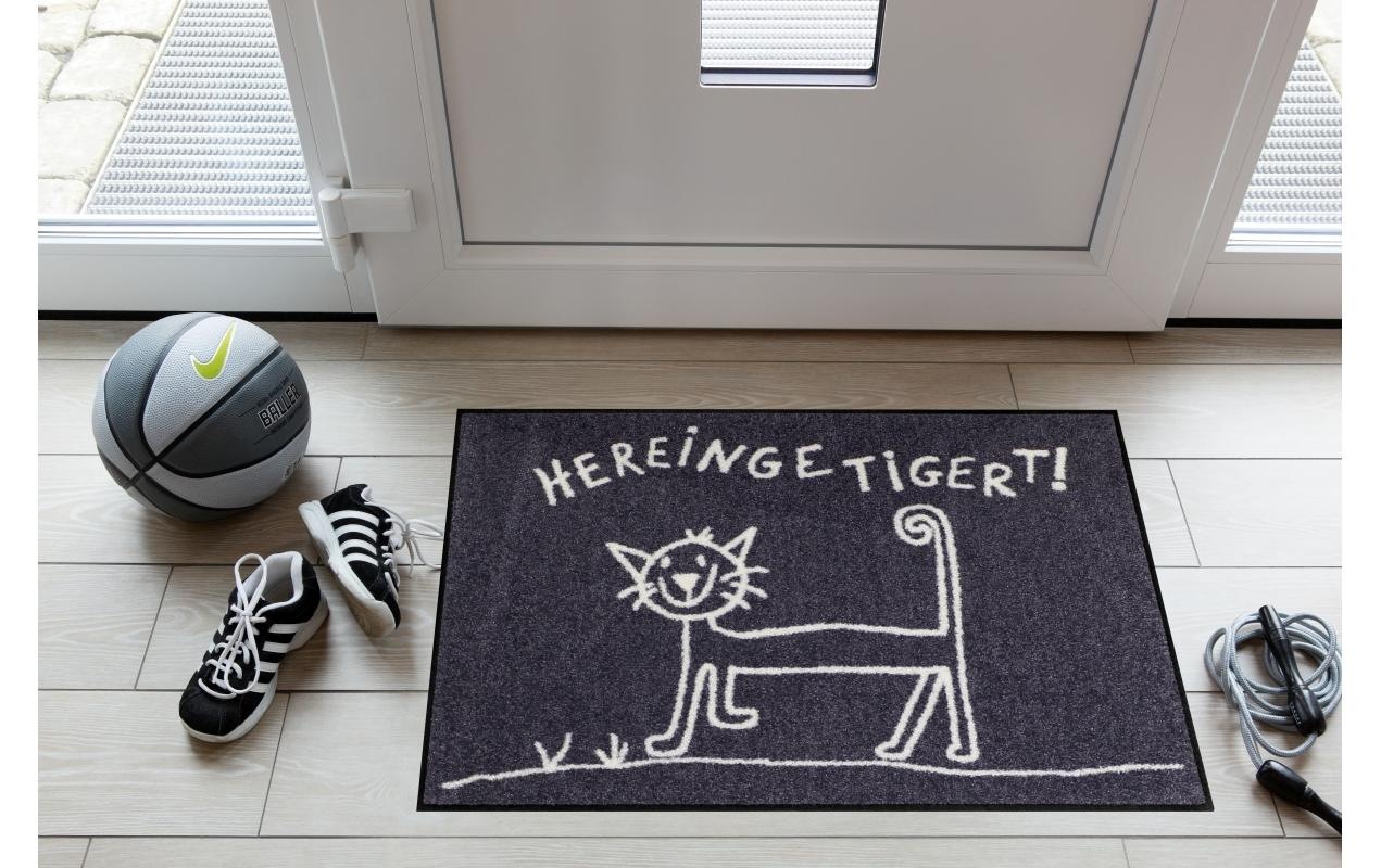Salonloewe Fußmatte »Hereingetigert Fussmatte« quadratisch