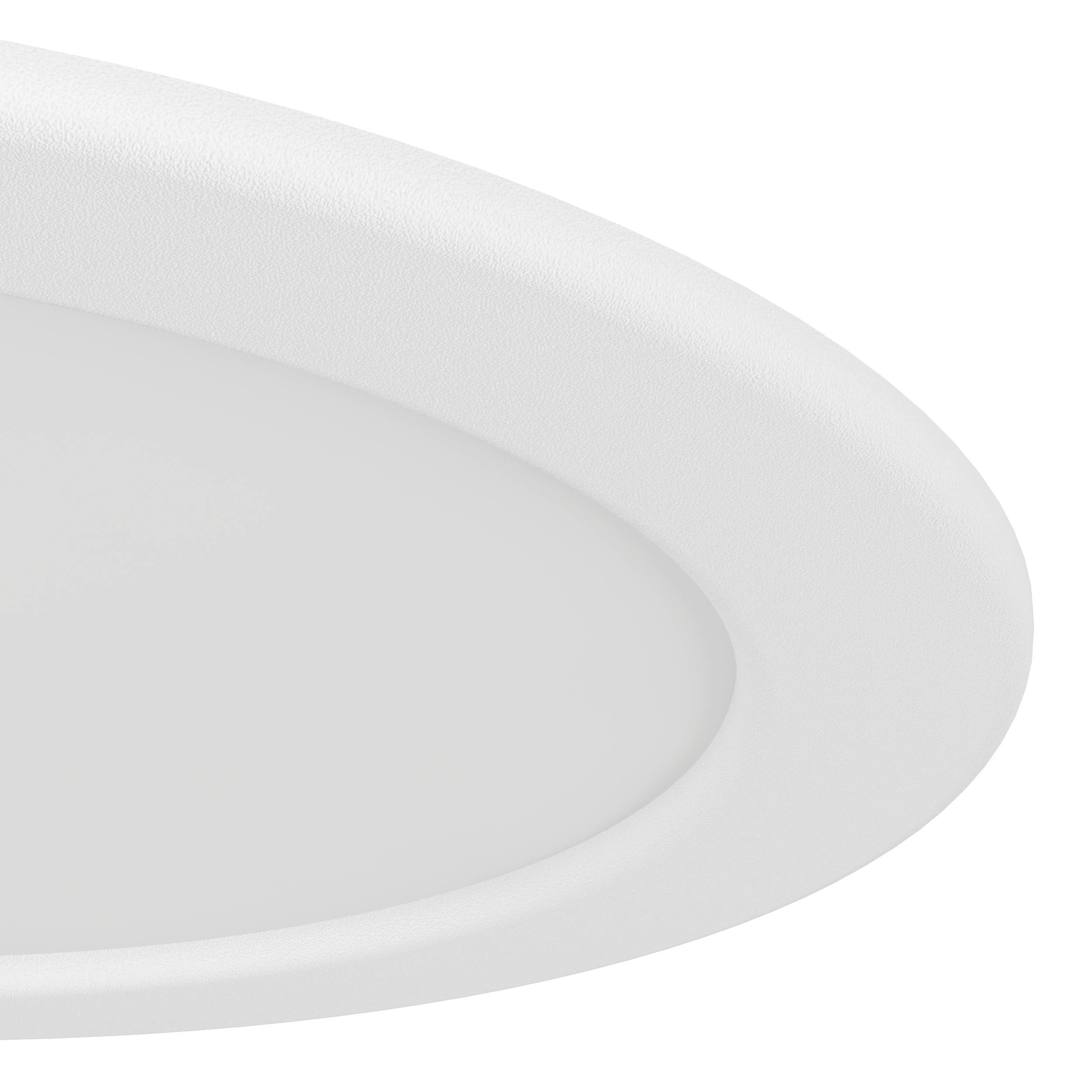 EGLO Einbauleuchte »Fueva 6-Z Deckenlampe, ZigBee, App und Sprachsteuerung, Badlampe, IP44« LED-Modul 1 Stk. Kaltweiß | RGB Einbauleuchte - Ø16,8 x ET40 cm - weiß - 9,5W inkl.