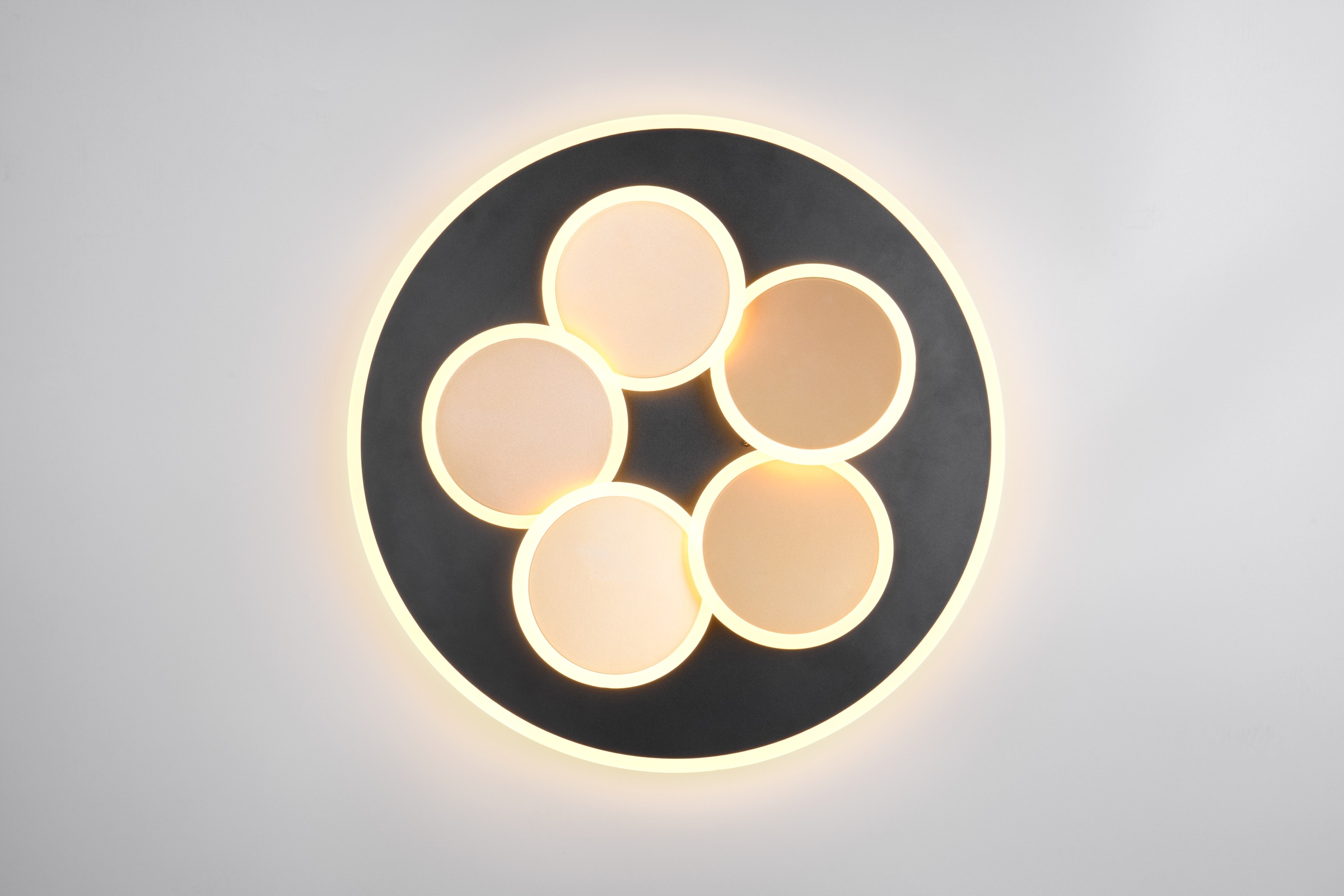 TRIO Leuchten LED Deckenleuchte »MANDALA, LED Deckenlampe mit Fernbedienung, dimmbar CCT Nachtlicht«, 1 flammig, Leuchtmittel LED-Board | LED fest integriert, Memory- und Timerfunktion 4200 Lumen warm- bis kaltweiß 2700-6500K 35W