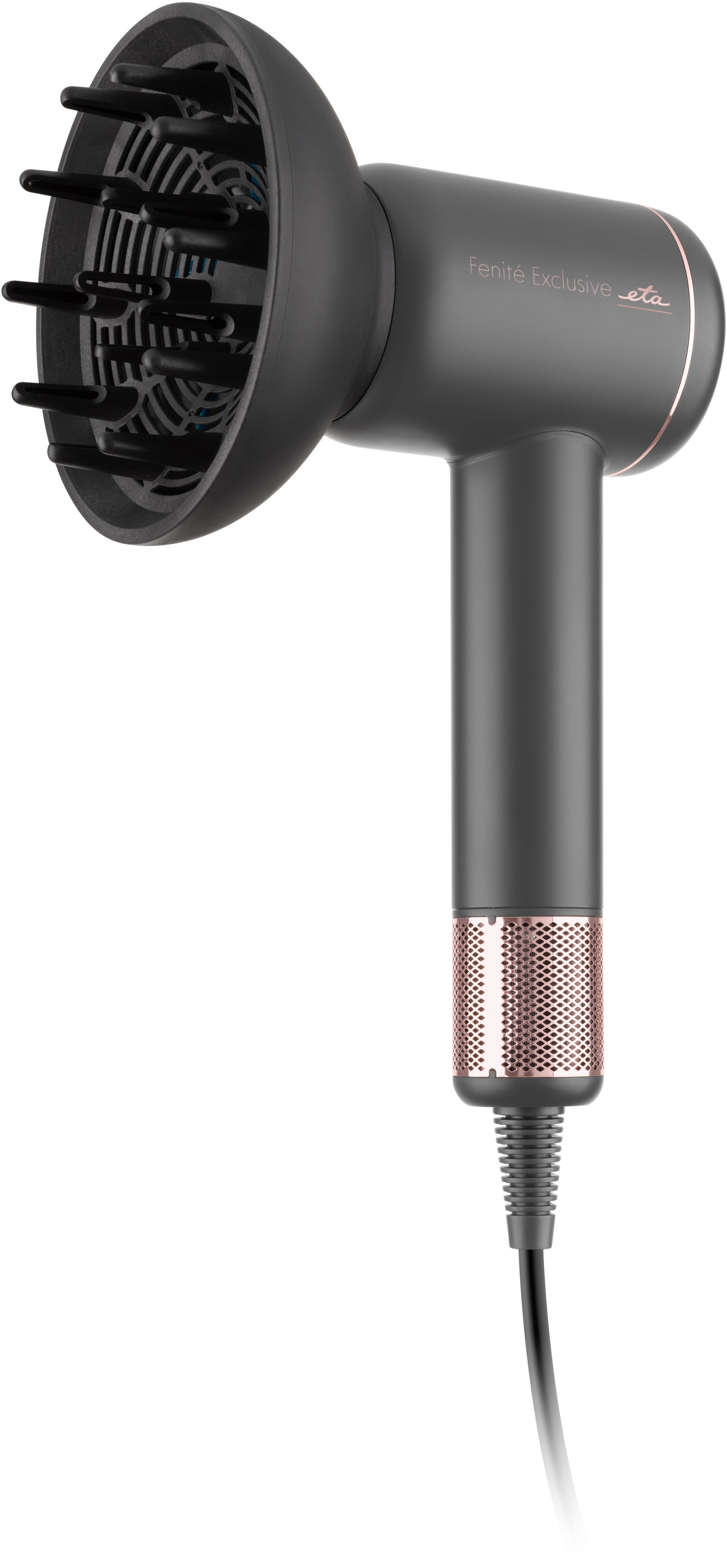 eta Haartrockner »Fenité Exclusive ETA932090020«, 1600 W, 2 Aufsätze, OPTI-HEAT CONTROL, NanoMoisture&Care, LED-Display, Kaltluftfunktion
