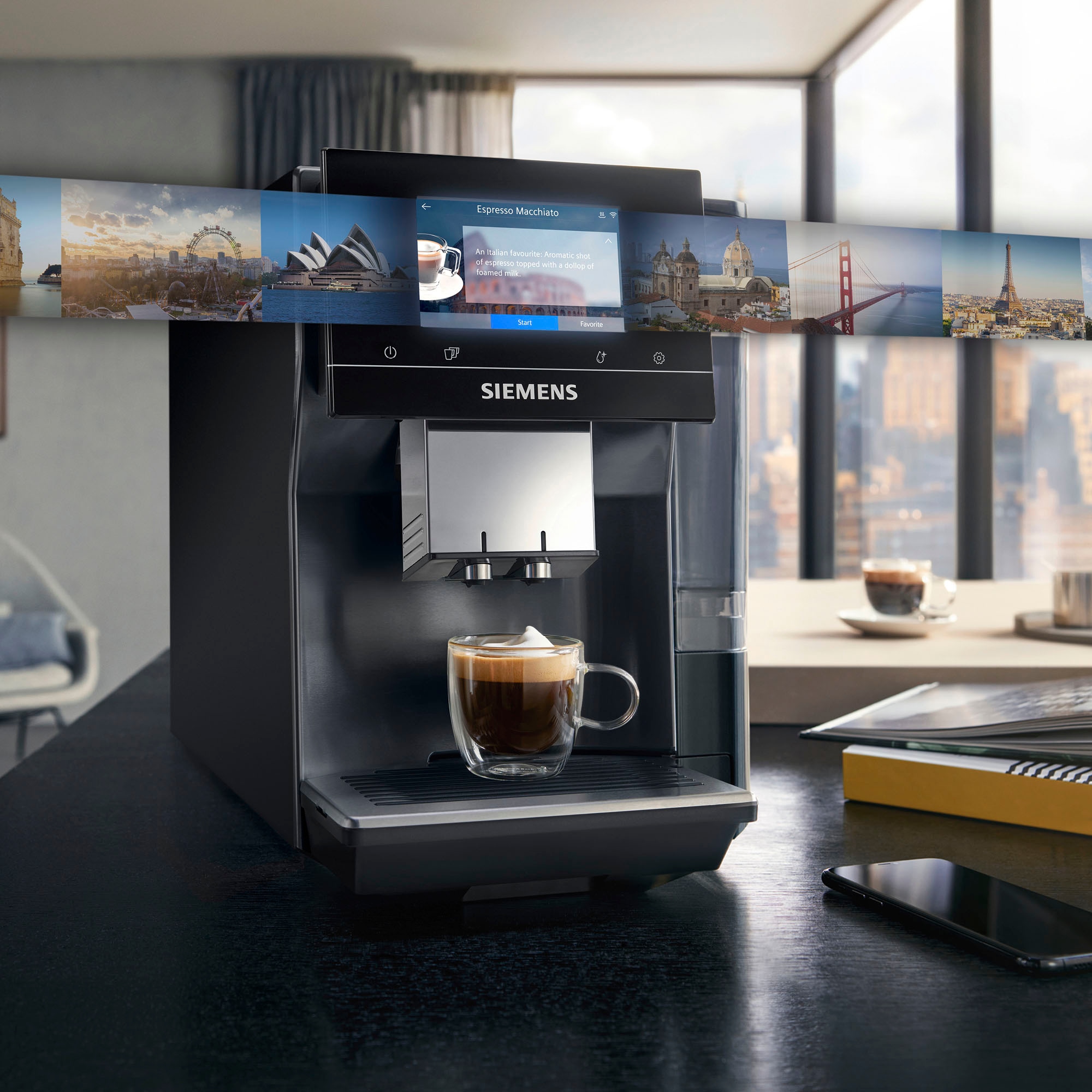 SIEMENS Kaffeevollautomat »EQ700 speicherbar, TP707D06«, Full-Touch-Display, kaufen Profile bis 15 Milchsystem-Reinigung classic