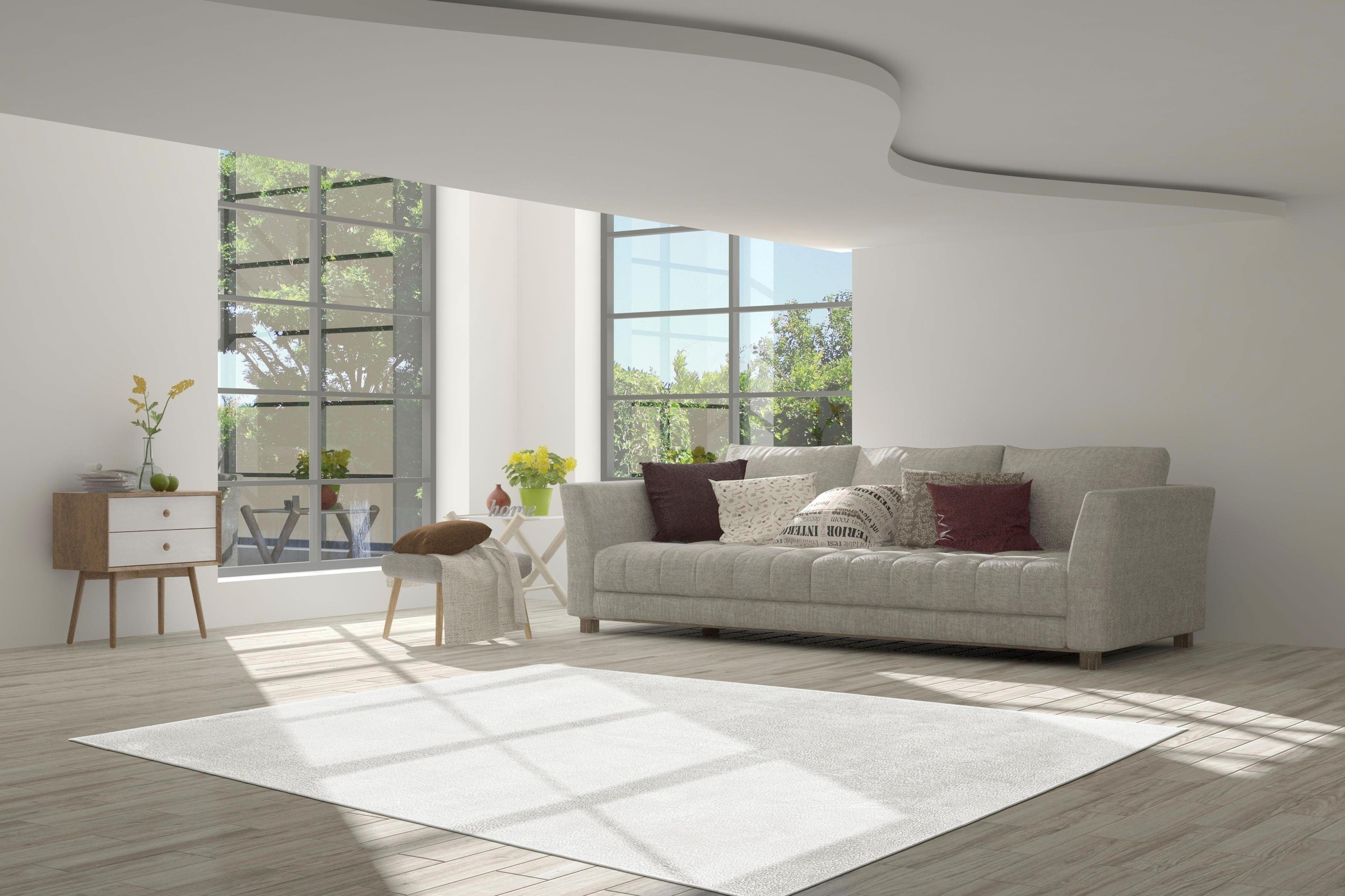 calo-deluxe Hochflor-Teppich »Vossi 111«, rechteckig, 40 mm Höhe, besonders weich durch Microfaser, Wohnzimmer
