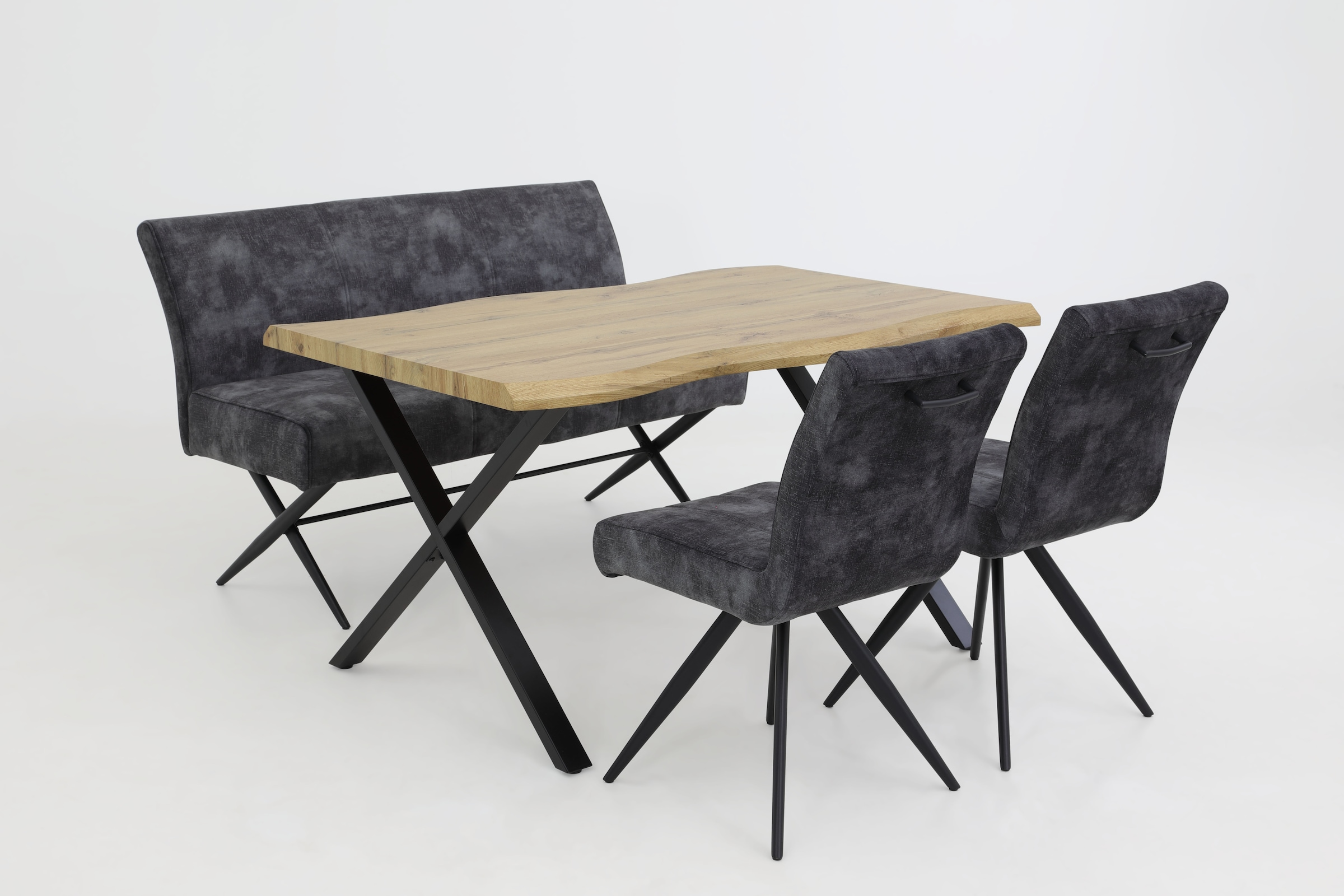 HELA Drehstuhl »PORTO« (Set) 4 Stk.4-Fuß, 360° drehbar, Federkorb, Vintage günstig online kaufen