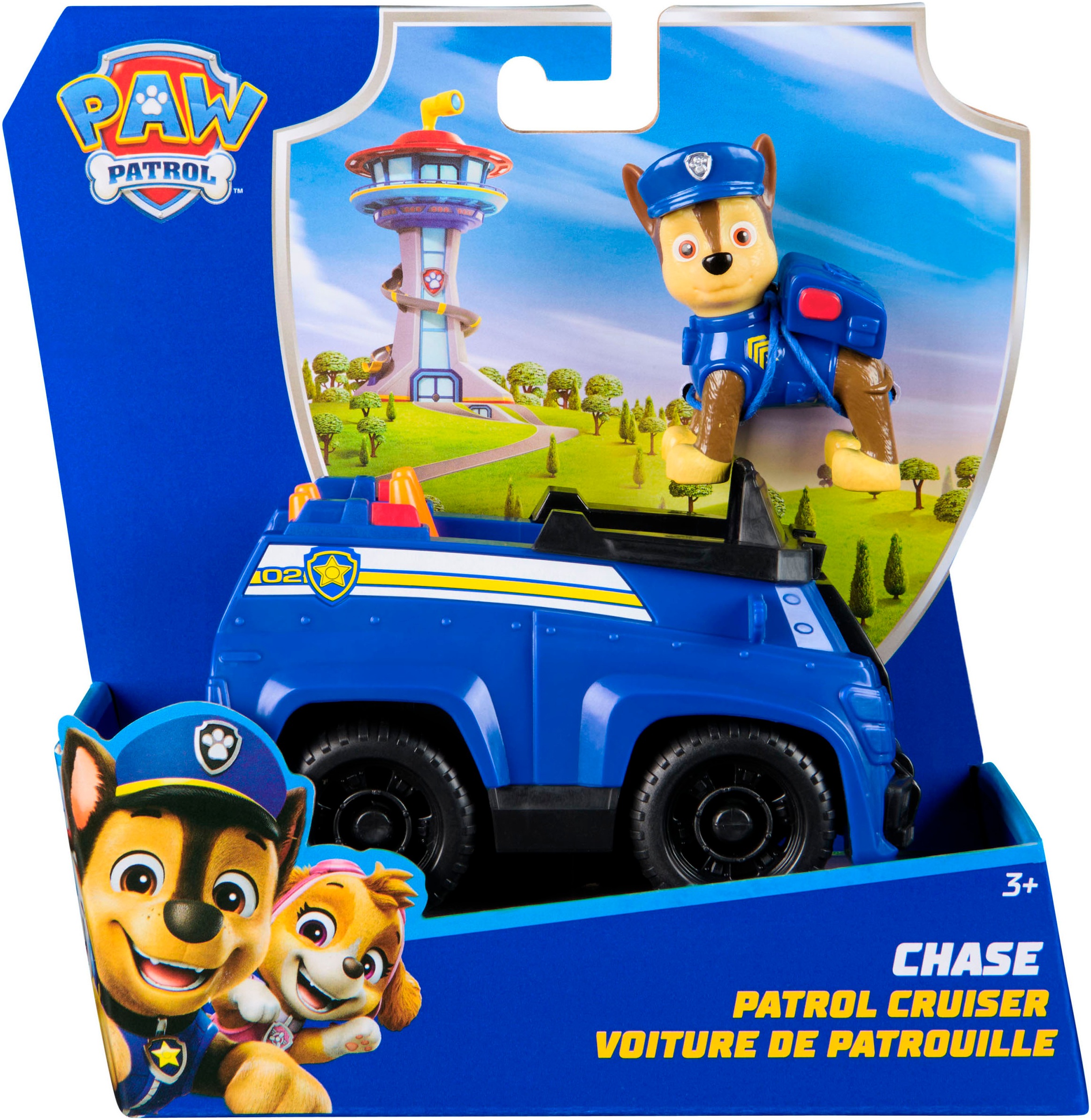 Spin Master Spielzeug-Auto »PAW Patrol, Sust. Basic Vehicle Chase« zum Teil aus recycelten Material