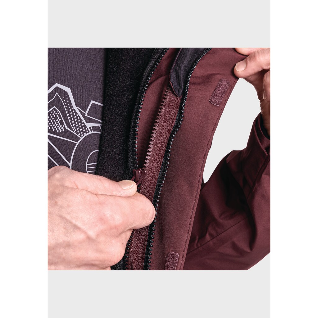 Schöffel Doppeljacke »3in1 Jacket Partinello M«, mit Kapuze