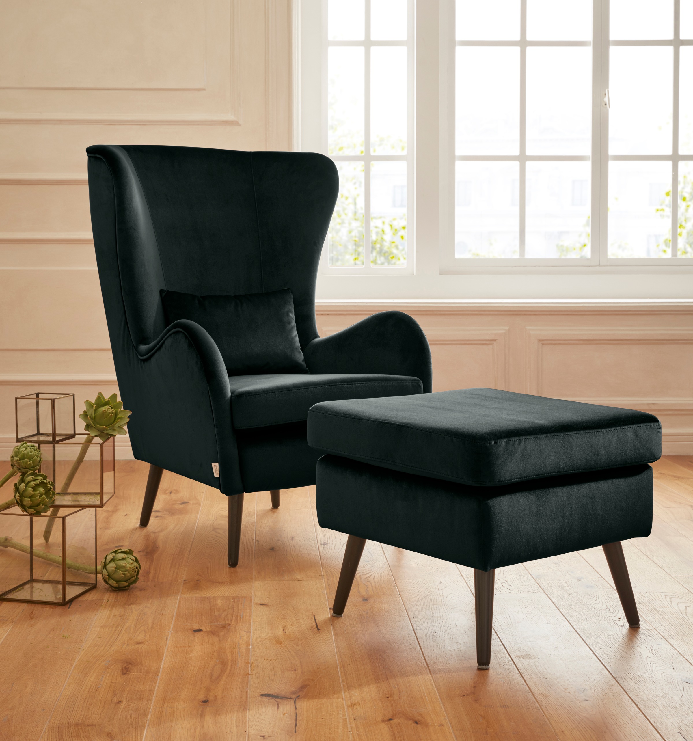 Home affaire Sessel »Sallito, TV-Sessel, Ohrensessel mit« Hocker, in vielen günstig online kaufen