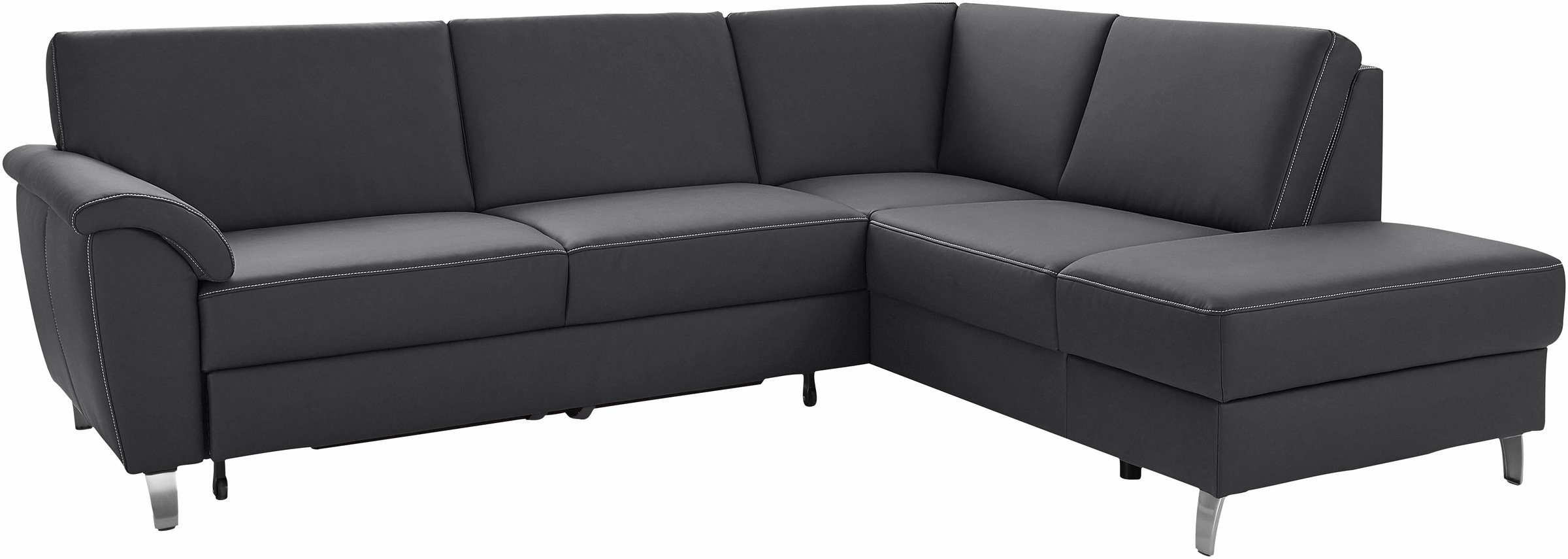 sit&more Ecksofa »Texel L-Form«, mit Federkern, wahlweise mit Bettfunktion und Bettkasten