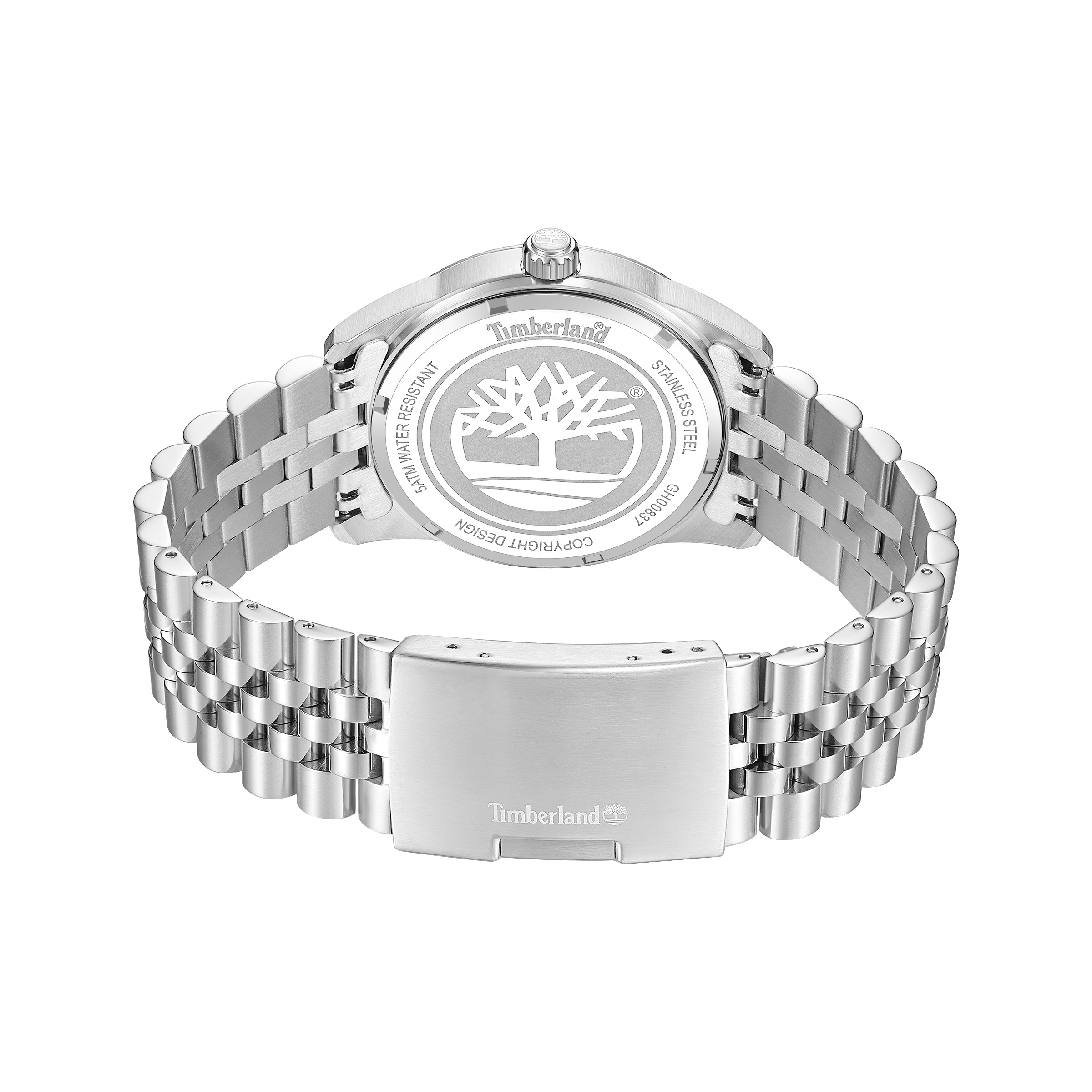 Timberland Quarzuhr »Northerd« Armbanduhr, Herrenuhr, Edelstahlarmband, analog, Tag, Dualzeit